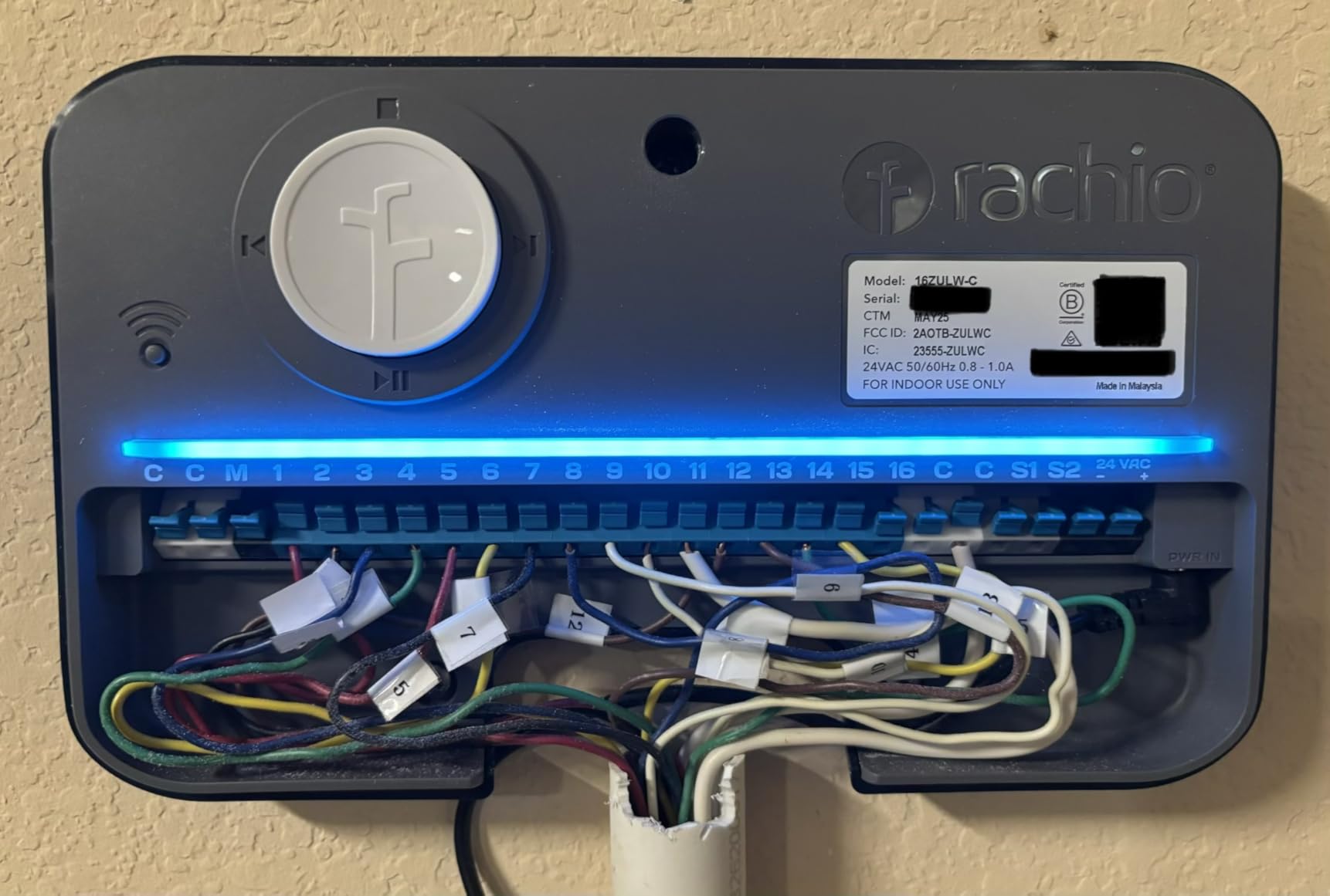 Rachio 3: 8 Zone Smart Sprinkler Controller (Simple Automated Scheduling + Local Weather Intelligence. Save Water w/ Rain, Freeze & Wind Skip), App Enabled, Works w/ Alexa, Fast & Easy Install | 8 Zones, It Just Works, App Control, Rain Skips, Local Weather Scheduling, DIY Install, Smart Home Ready, 2-Year Warranty customer photo 2