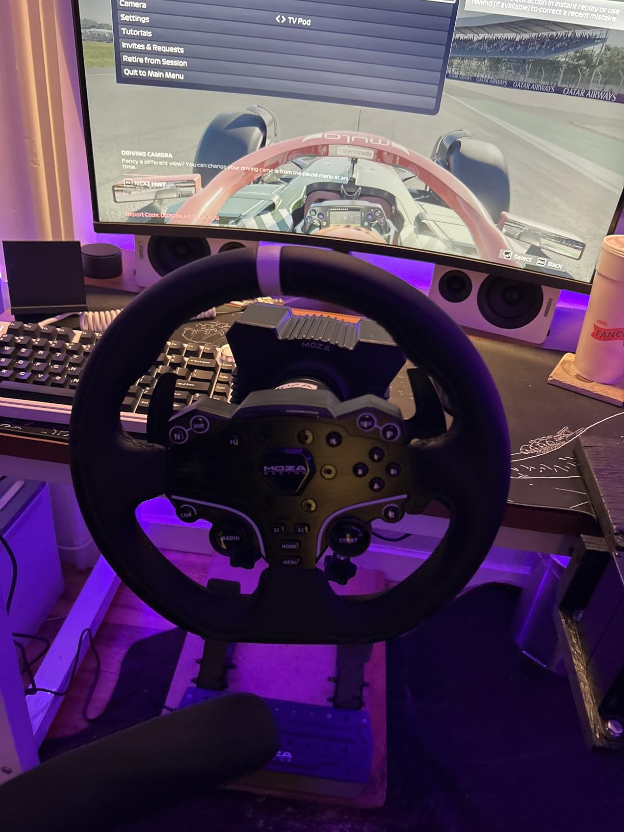 MOZA R5 Bundle Racing Simulator Direct Drive Base, Wheel & Pedal Kit for PC | 5.5 Nm of peak torque, direct drive force feedback, complete ready-to-race package out-of-the-box, real quick-release customer photo 2