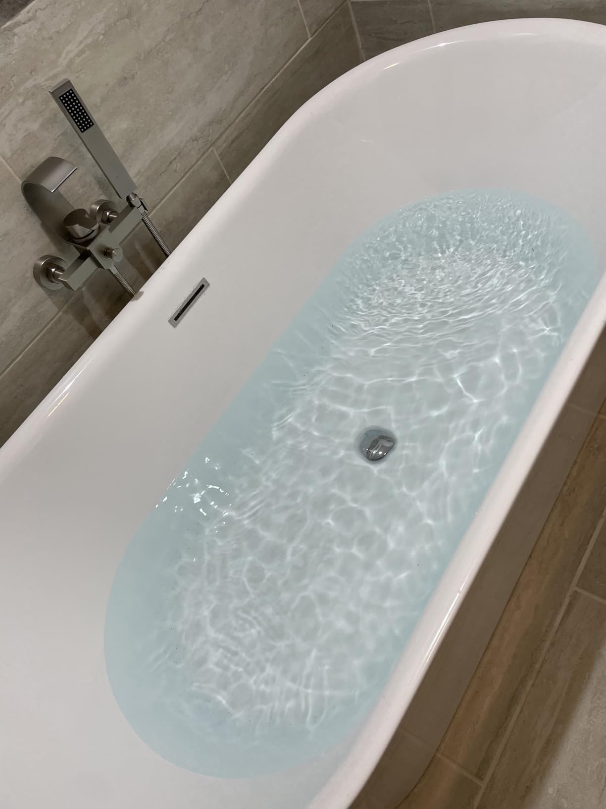 ANZZI Whirlpool Freestanding Bathtub 67 Inch Jericho Series Air Jetted | Massage Comfort The Uses More Than 200 Aero Therapeutic, 9 In Acrylic Tub For Bathroom Renovation Projects customer photo 2