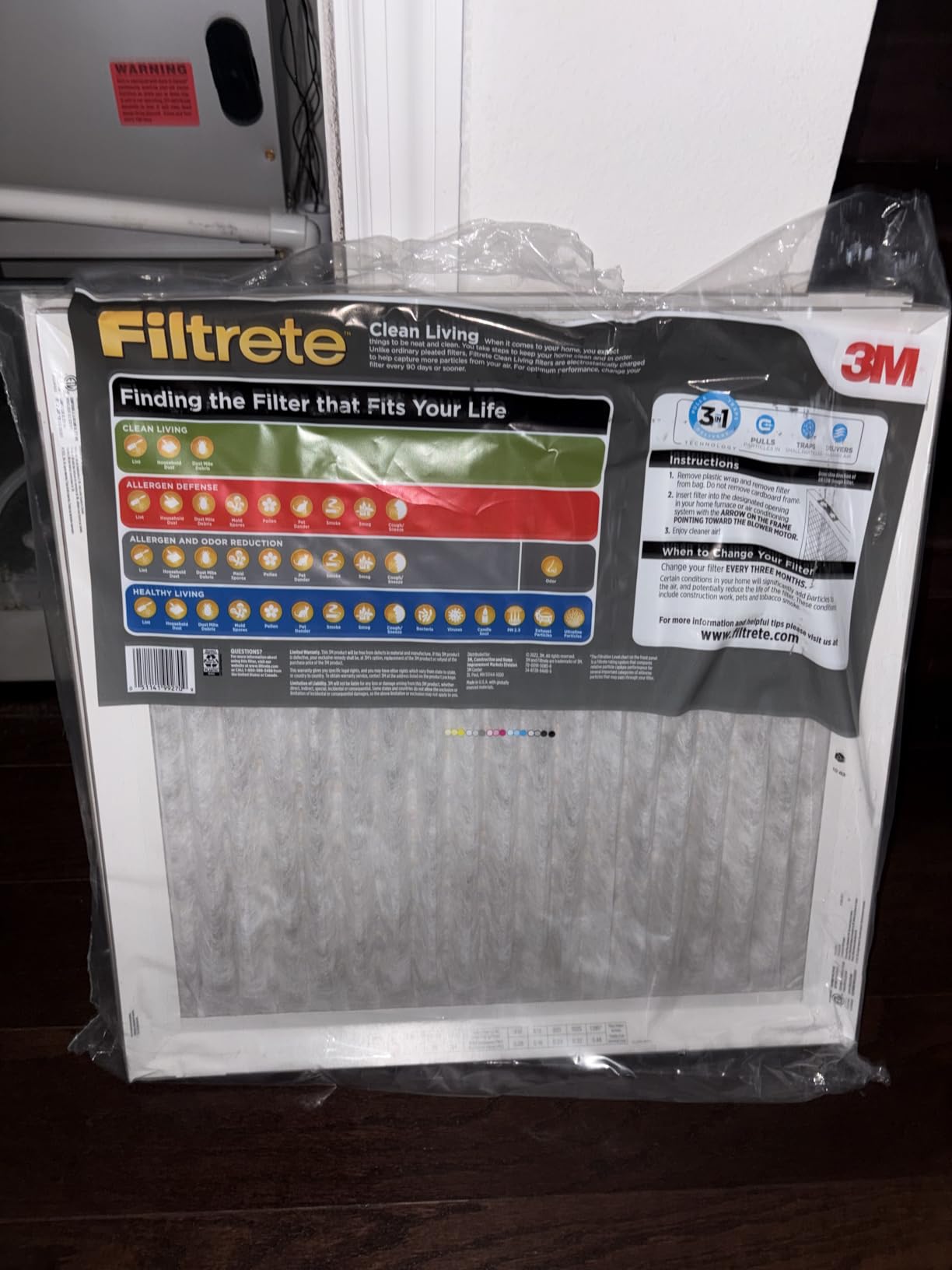 Filtrete 16x25x1 Air Filter MERV 5, 6-Pack AC Furnace HVAC, MPR 300 Basic Dust Defense, Pleated Electrostatic, Removes Lint customer photo 2