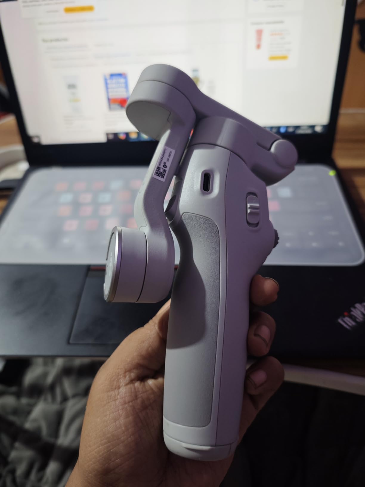 DJI Osmo Mobile 7 Gimbal Stabilizer for iPhone, Android, Built-in Tripod, Portable Stabilizer for iPhone, Selfie Stick, 3-Axis Phone Gimbal, ActiveTrack 7.0, One-Tap Edit, 10hrs Use, Phone Charging customer photo 2