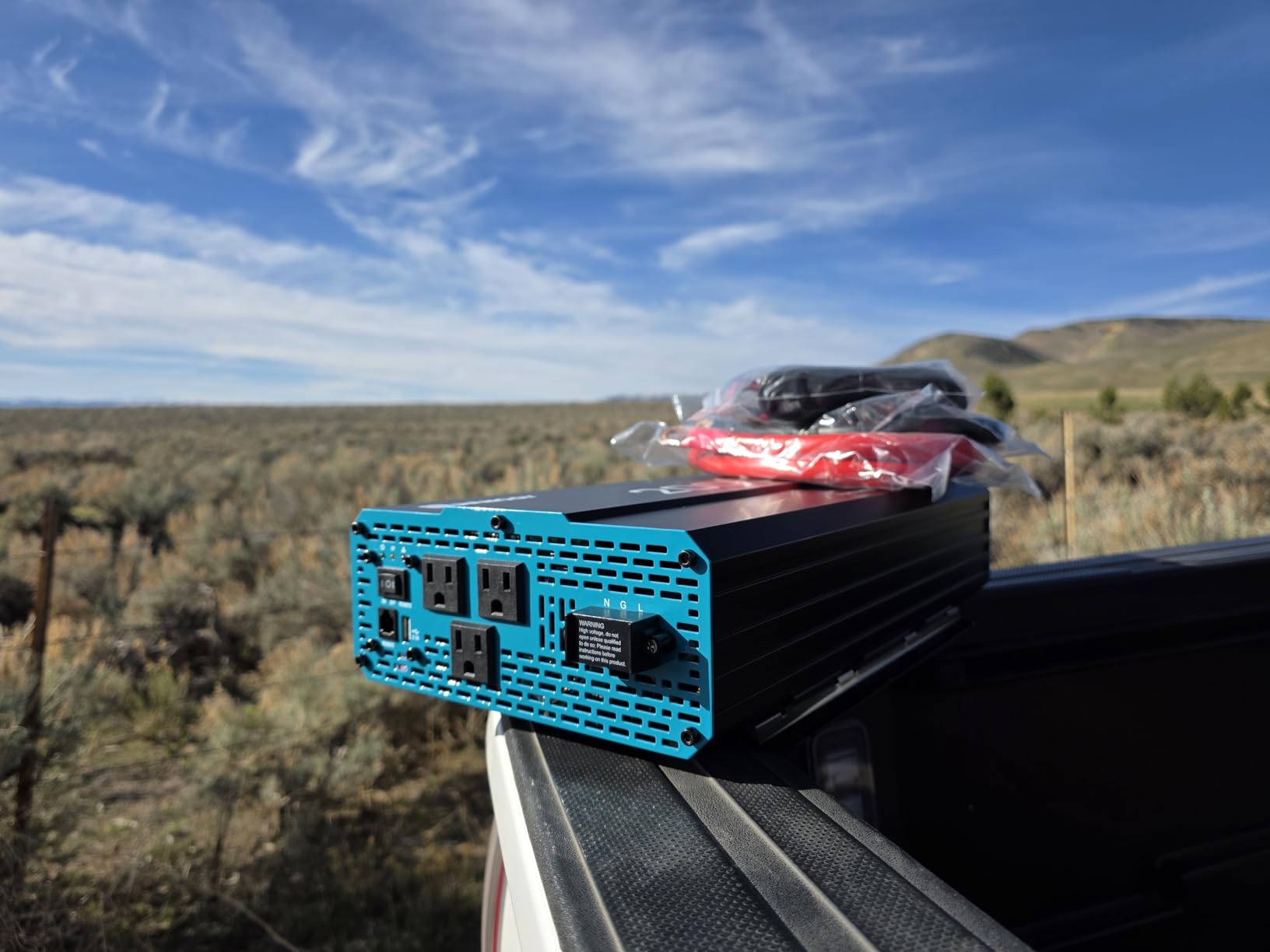 Renogy Inverter P2 2000W Pure Sine Wave Inverter 12V DC to 110V AC Converter, Off-Grid Solar Power Inverters for Vehicles, Truck, RV, Home, with Built-in 5V/2.1A USB / Hardwire Port, Remote Controller customer photo 1
