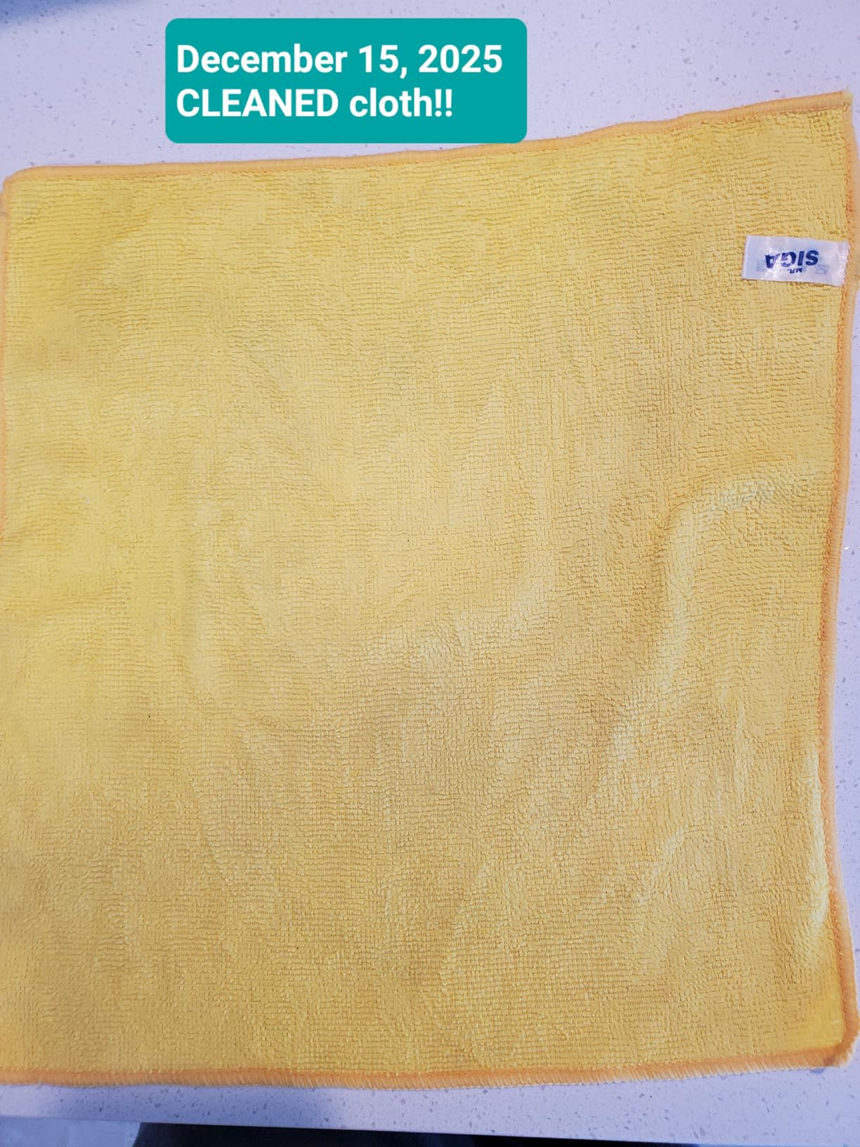 MR.SIGA Microfiber Cleaning Cloth, Pack of 12, Size: 12.6 x 12.6 inches customer photo 2