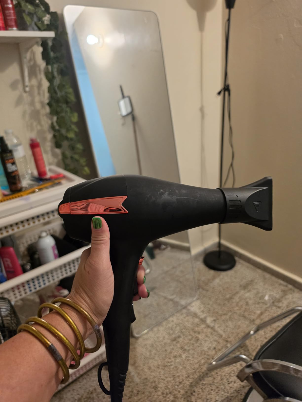 TREZORO Professional Hair Dryer, Ionic Ceramic Tourmaline Technology, 2000W Fast Quiet Drying, with Narrow & Wide Concentrator Nozzles customer photo 2