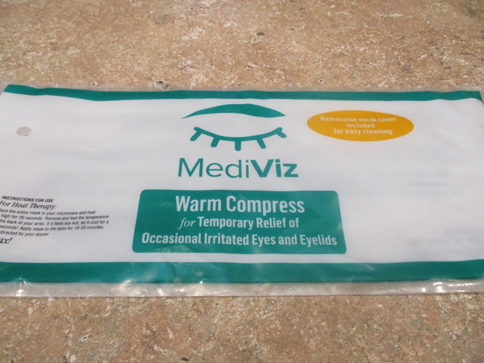 Eye Love Heated Eye Mask - Moist Heat Compress for Irritated and Occasional Dry Eyes - Hot or Cold - Removable Washable Cover customer photo 2