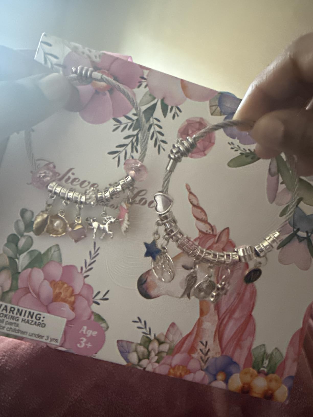 COO&KOO Charm Bracelet Making Kit, A Unicorn Girls Toy that Inspires Creativity and Imagination, Crafts for Girls Ages 8-12 with Jewelry Making Kit Perfect Gifts for 6 7 8 9 10 Girl Self-Expression! customer photo 1