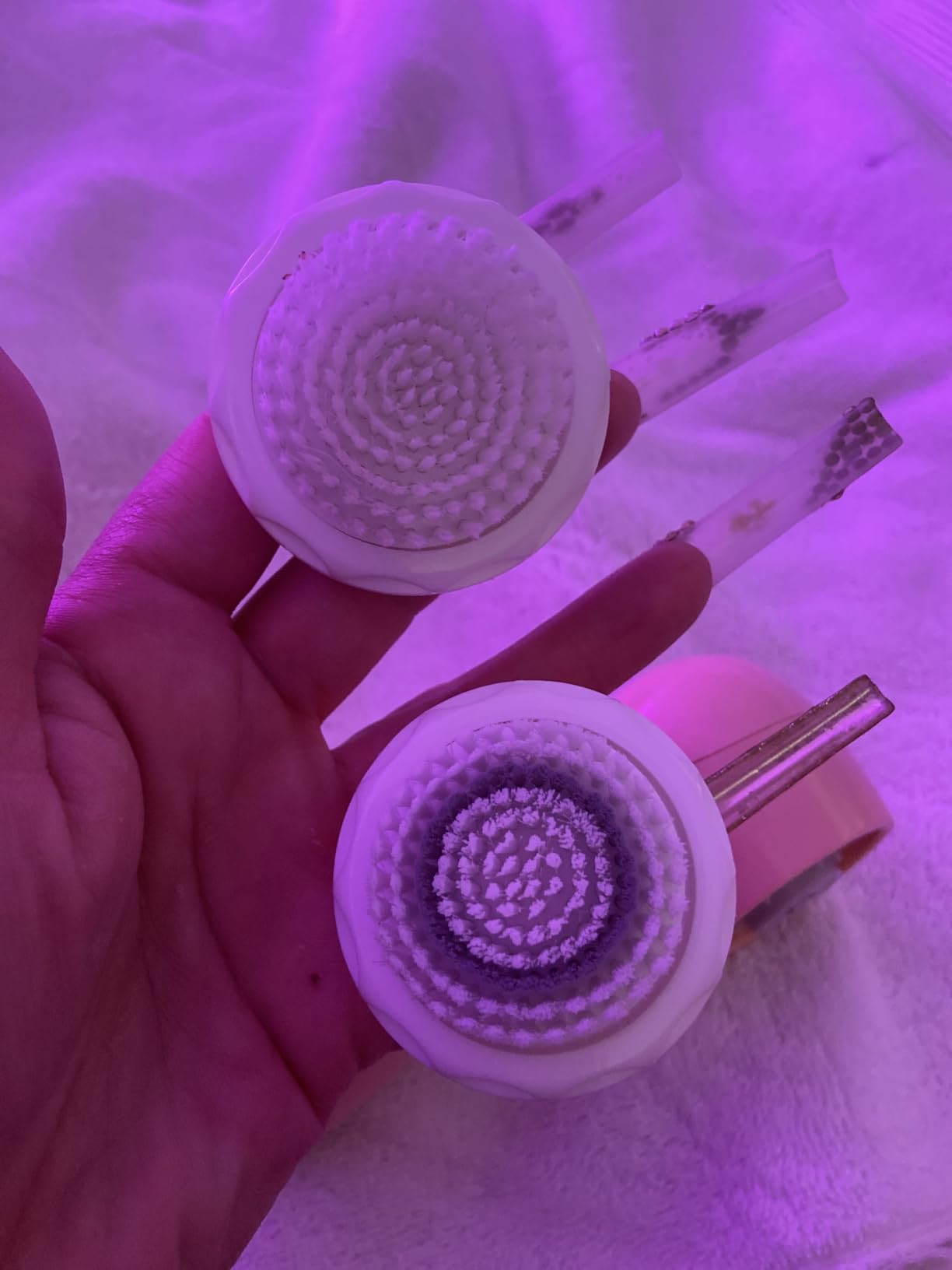 Spa Sciences NOVA Sonic Cleansing Brush with Bristles & Infusion System - Anti-Aging Facial Exfoliator customer photo 2