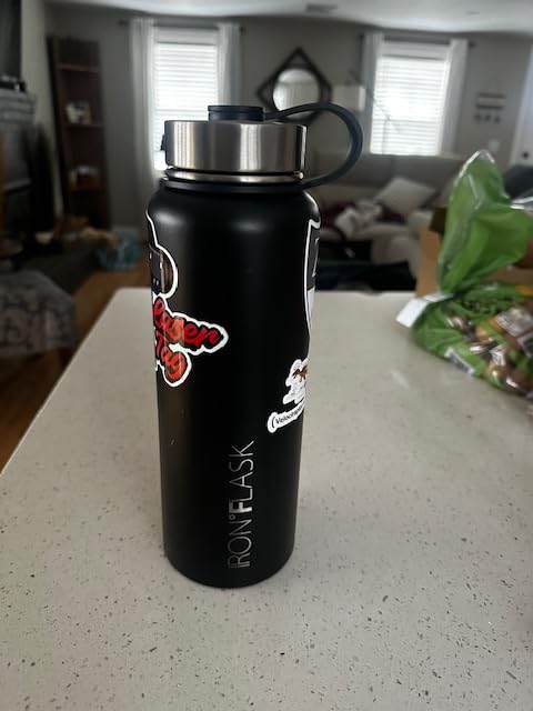 IRON °FLASK 40 oz Wide Mouth Water Bottle with Straw, Insulated Stainless Steel, Midnight Black customer photo 1
