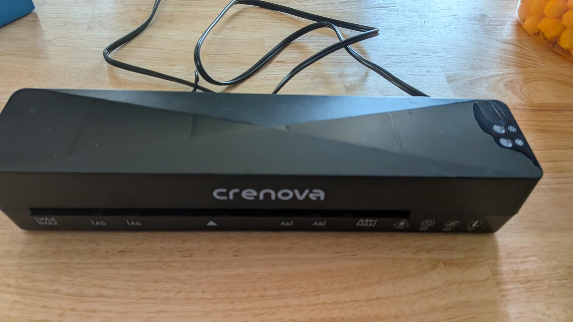 Crenova Laminator Machine with 10 Laminating Sheets, A4 Laminating Machine Hot & Cold with Fast Warm Technology, Thermal Laminator 9 Inch for Home Office School Business Black customer photo 2