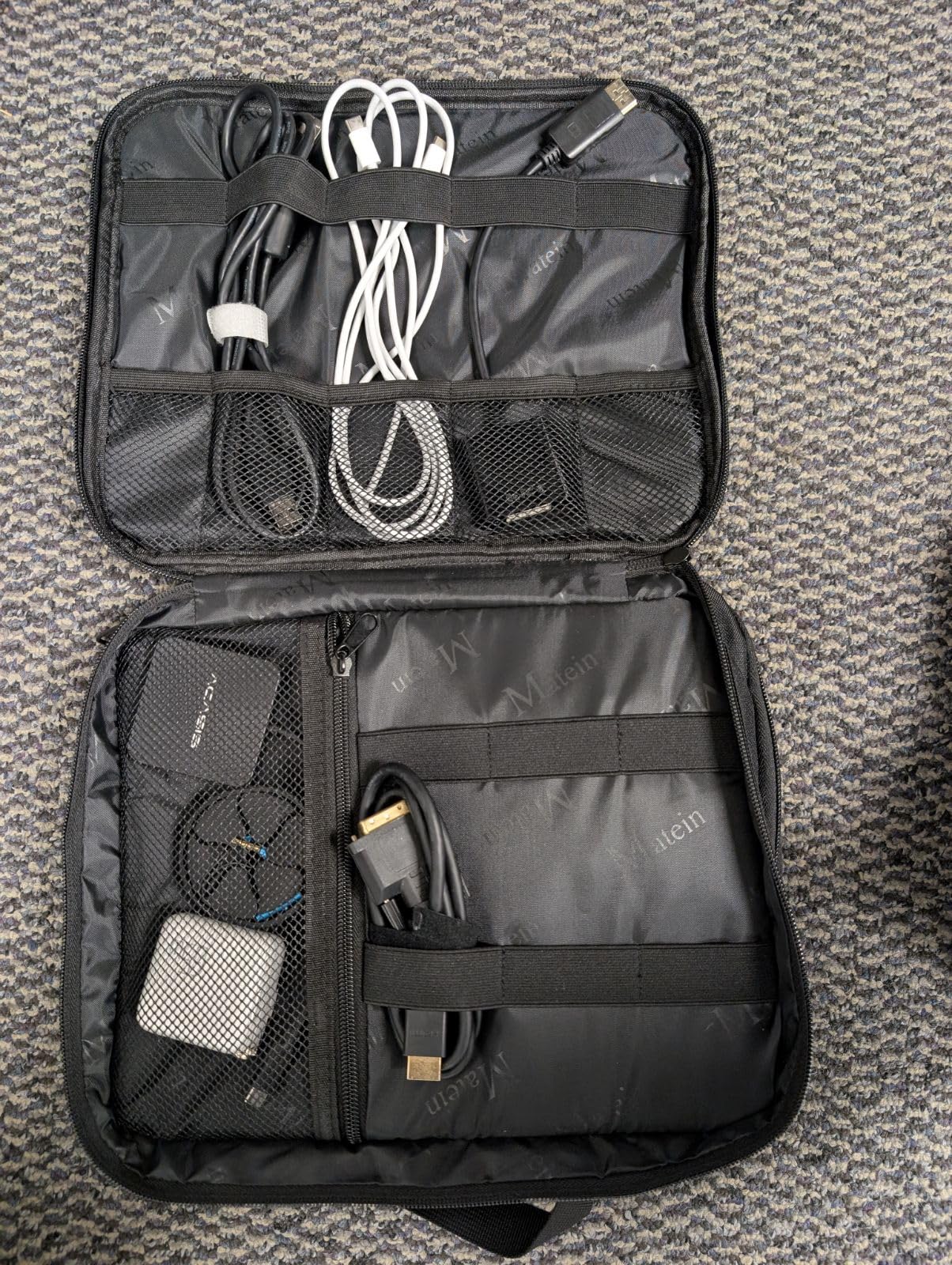 MATEIN Electronics Organizer Travel Case, Cable Organizer Bag, Black | Water Resistant, Gifts for Men, Storage Bag for Camera Accessories, for Travel Essentials, Phone, Cord & Tablet customer photo 2