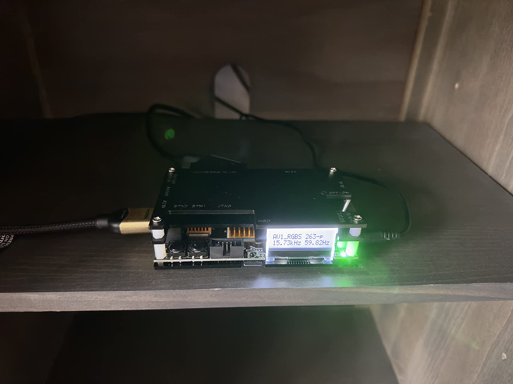 Kaico OSSC 1.8 Open Source Scan Converter, SCART Component VGA to HDMI | SCART to HDMI converter, line multiplier upscaler for zero-lag RGB retro gaming, with HDR mode, 6X output and image filters customer photo 1