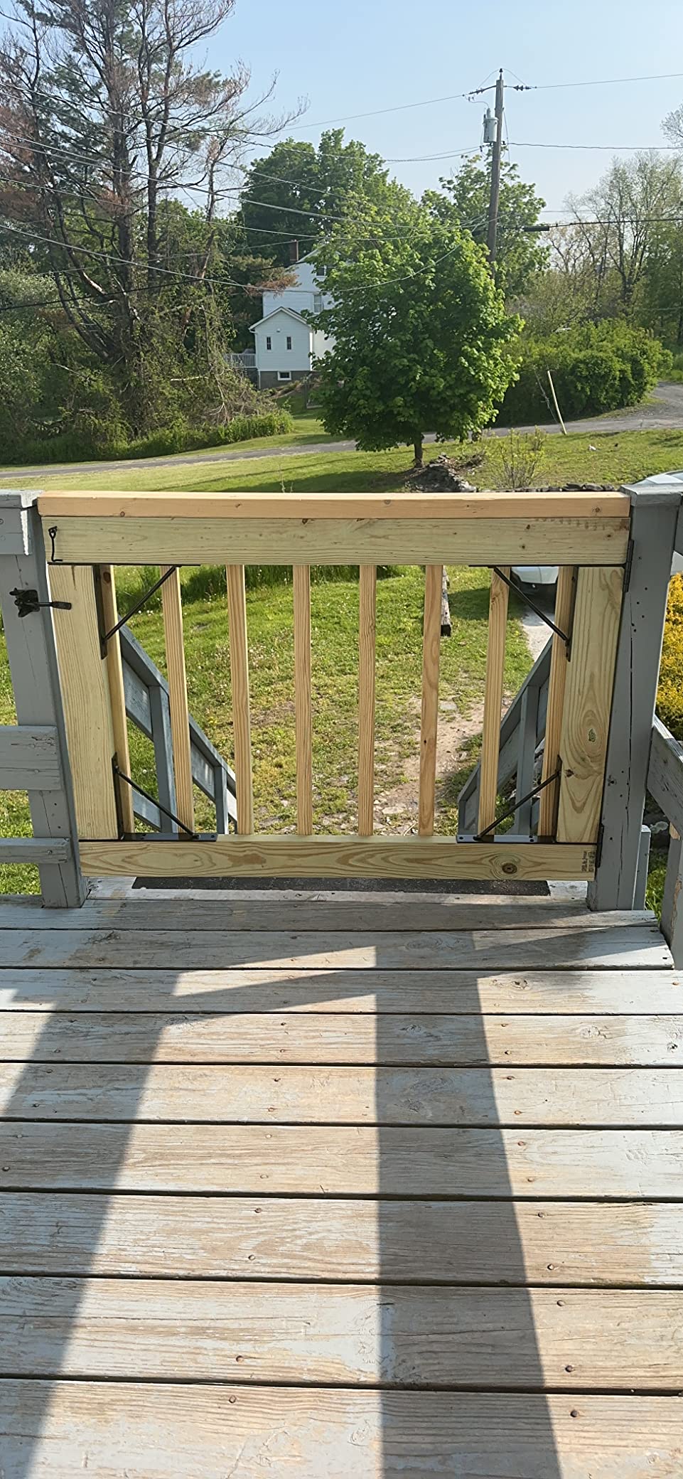 Mofeez Corner Brace Bracket No Sag Kit for Shed Doors, Driveway Gates, Corral Gates, Wood Windows customer photo 2