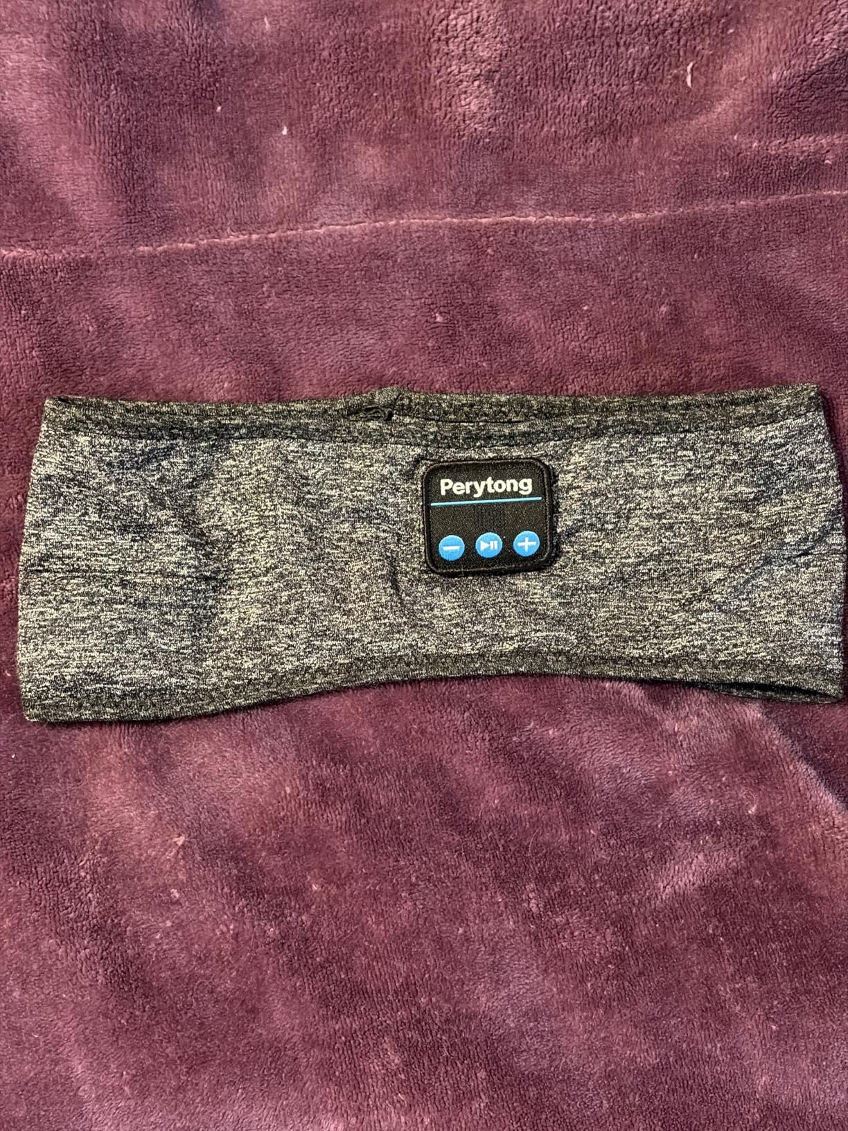 Perytong Sleep Headphones Wireless, Bluetooth Sports Headband Headphones with Ultra-Thin HD Stereo Speakers Perfect for Sleeping,Workout,Jogging,Yoga,Insomnia, Air Travel, Meditation (Grey) customer photo 2