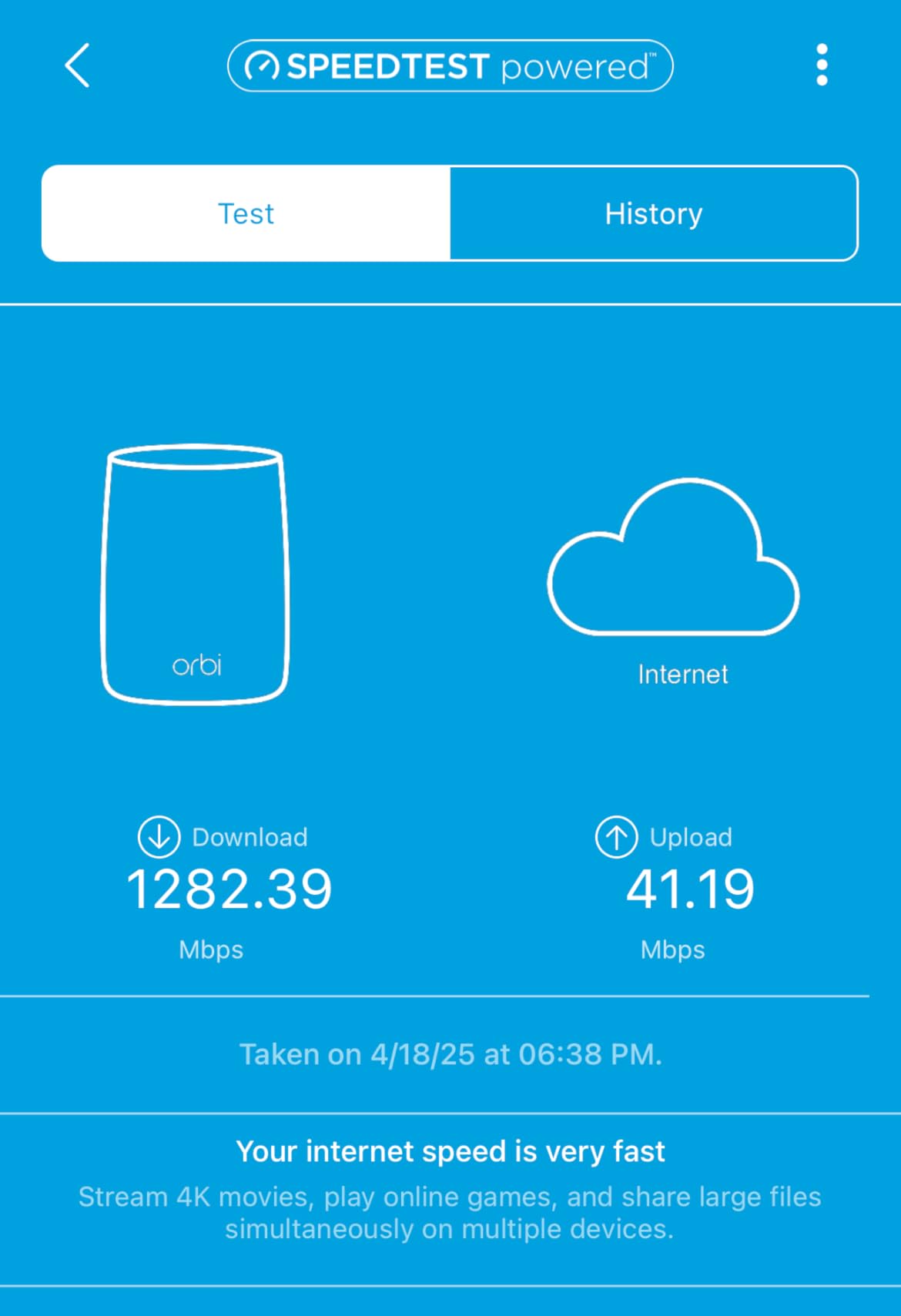NETGEAR Orbi Whole Home Tri-Band WiFi 6 Mesh Network System (RBK852) - Router with 1 Satellite Extender, Coverage Up to 5,000 sq. ft., 100 Devices, AX6000 (Up to 6Gbps) customer photo 1