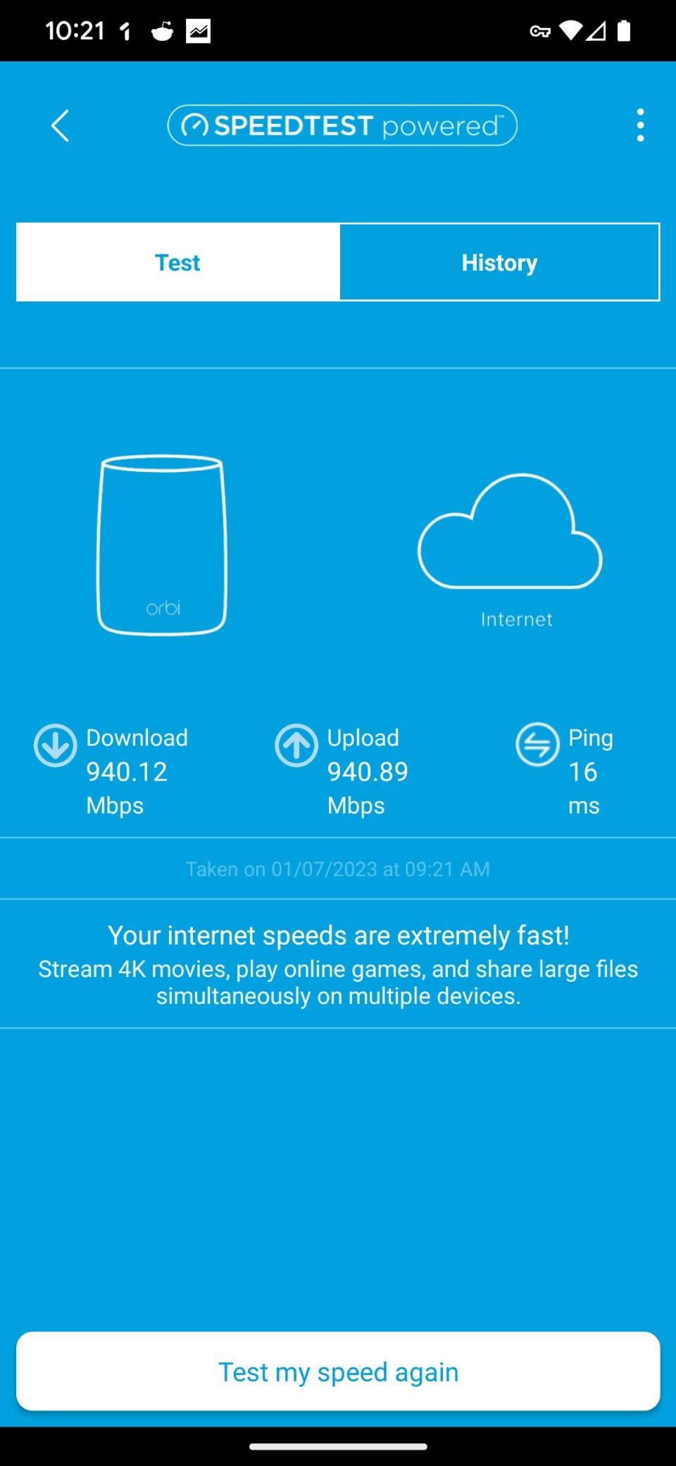 NETGEAR Orbi Whole Home Tri-Band WiFi 6 Mesh Network System (RBK852) - Router with 1 Satellite Extender, Coverage Up to 5,000 sq. ft., 100 Devices, AX6000 (Up to 6Gbps) customer photo 2