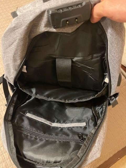 WENIG Anti-Theft Travel Laptop Backpack with USB Charging Port Lock, Water Resistant Slim Work Computer Bag for Men College Bookbags Fits 15.6 Inch Laptop customer photo 1