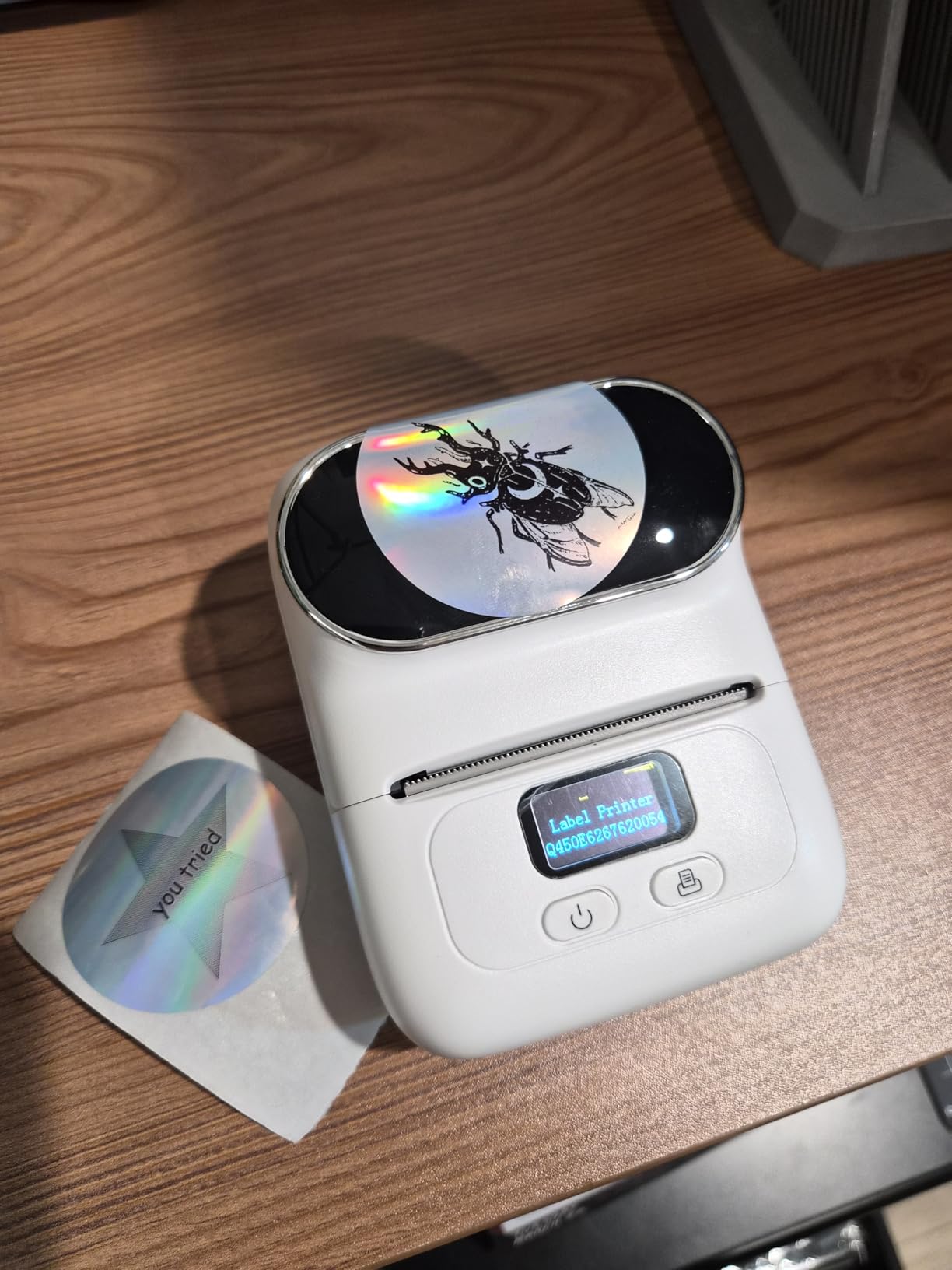 Phomemo Label Printer - M110 Thermal Label Printer Barcode Label Maker Mini Bluetooth Sticker Printer for Small Business, Home, Office, Logo, Address, Name Tag, Clothing, Organizing customer photo 2