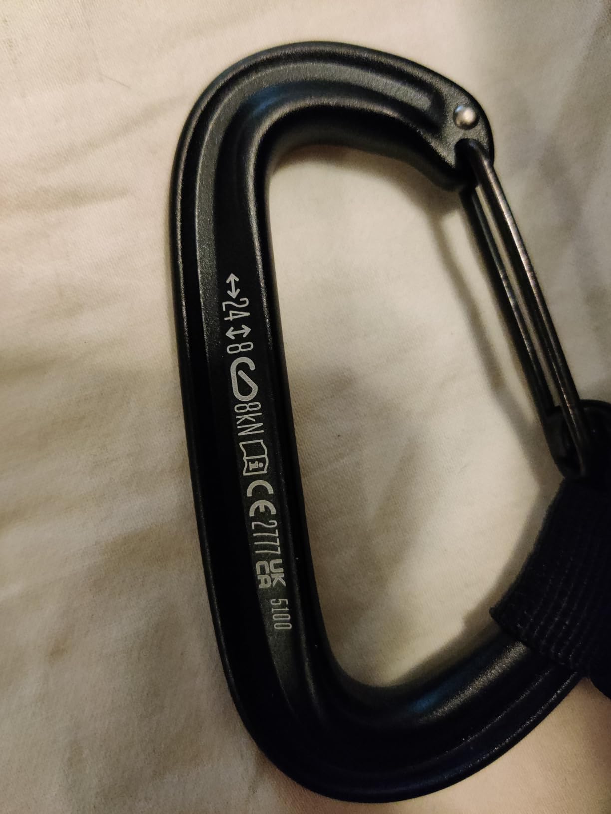 Black Diamond LiteWire Carabiner, Hot-Forged Wiregate, Rock Climbing customer photo 2
