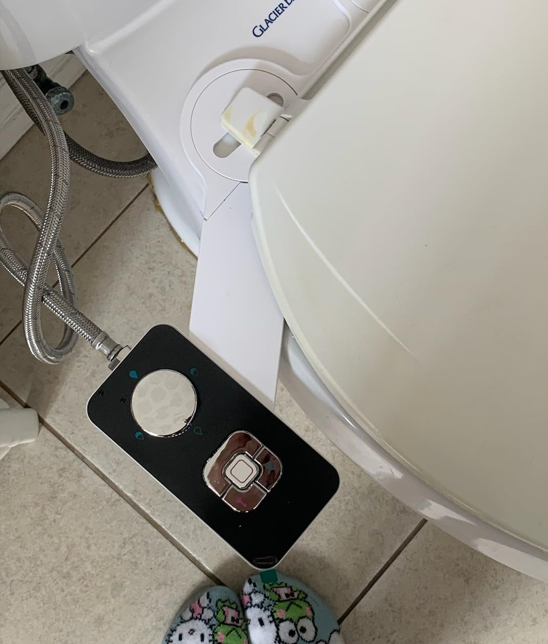 SAMODRA Bidet Attachment, Non-Electric Cold Water Bidet Toilet Seat Attachment with Pressure Controls, Retractable Self-Cleaning Dual Nozzles for Frontal & Rear Wash - Black customer photo 2