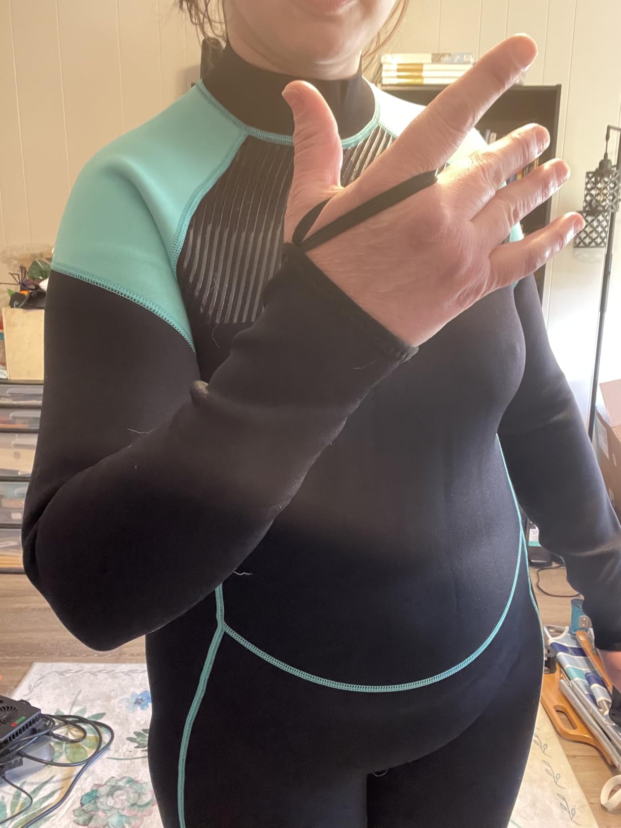 XUKER Women Men Wetsuit 2mm 3mm, Neoprene Wet Suits Front/Back Zip in Cold Water Full Body Dive Suit for Water Sports customer photo 2