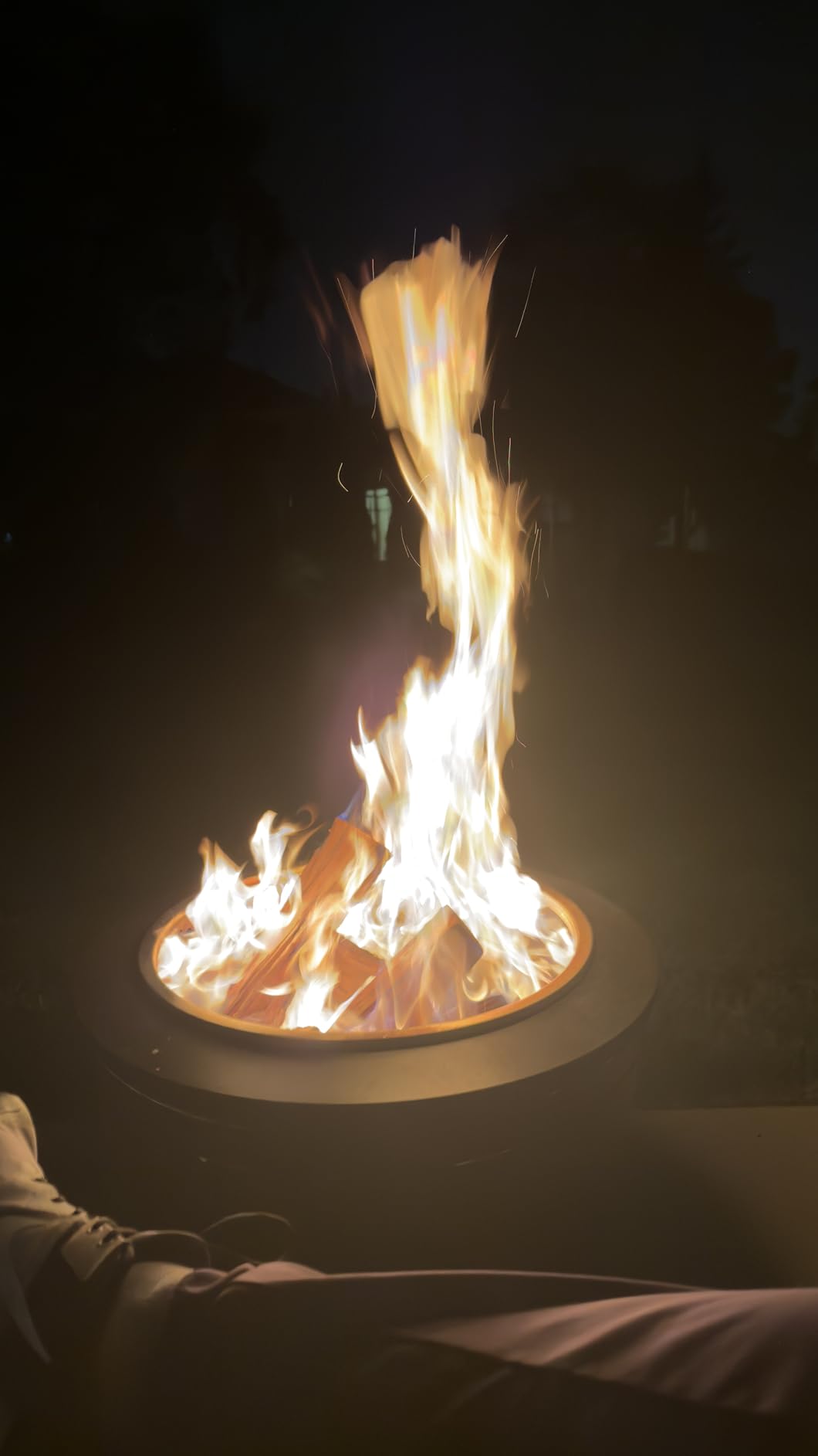 TIKI Patio Smokeless Fire Pit, 25 in Wood Burning Fire Pit with Cover customer photo 1