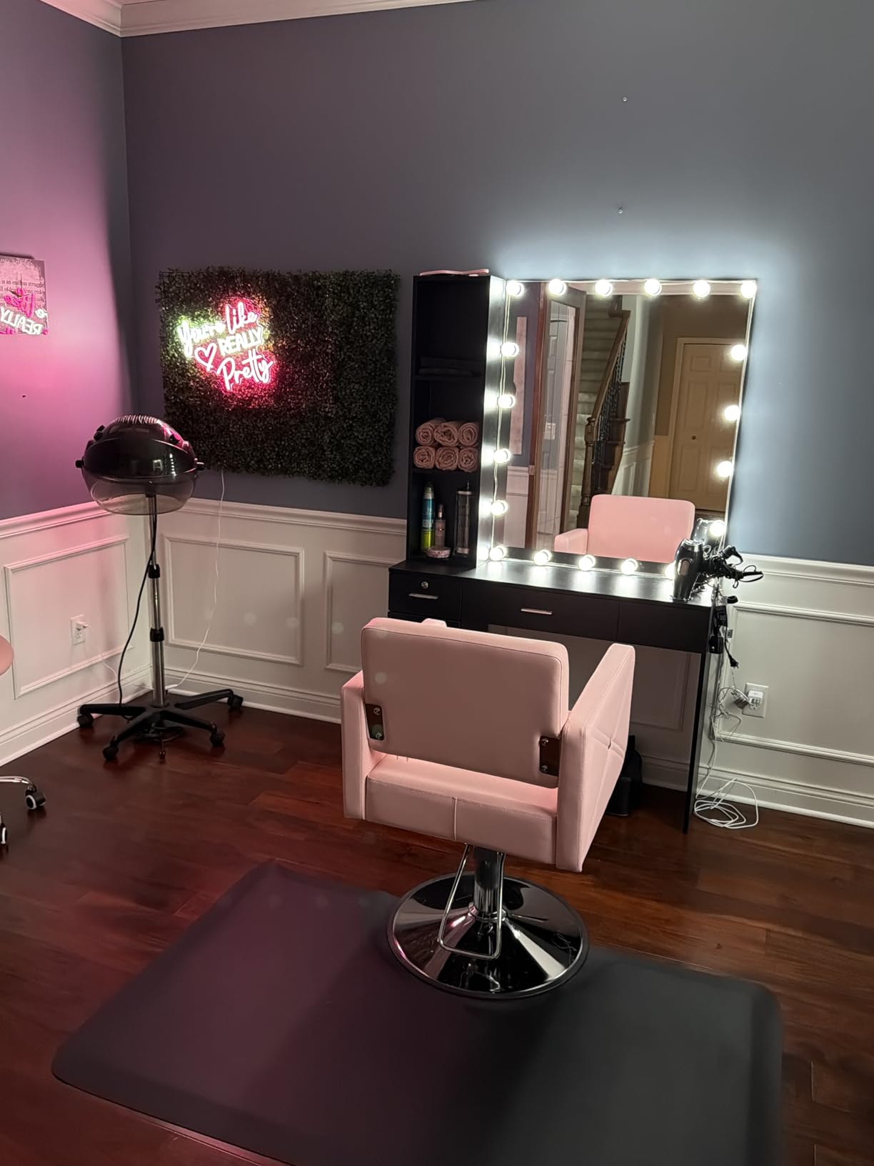 LED Vanity Lights For Mirror, Consciot Hollywood Style Vanity Lights With 10 Dimmable Bulbs, Adjustable Color & Brightness, USB Cable, Mirror Lights Stick on for Makeup Table Dressing Room Mirror customer photo 2
