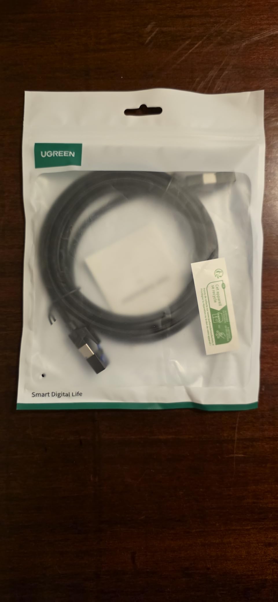 UGREEN Cat 8 Ethernet Cable 15FT, High Speed Braided 40Gbps 2000Mhz Network Cord Cat8 RJ45 Shielded Indoor Heavy Duty LAN Cables Compatible with Gaming PC PS5 PS4 PS3 Xbox Modem Router 15FT customer photo 1