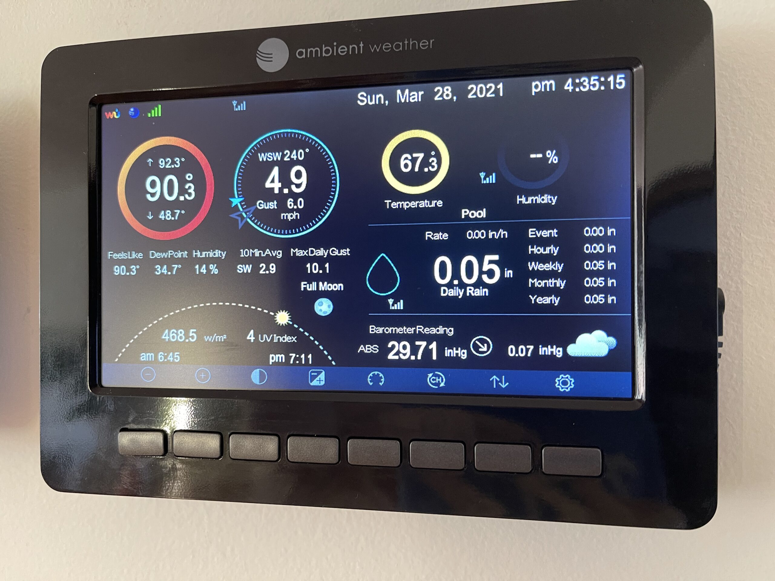 Ambient Weather WS-5000 Ultrasonic Smart Weather Station with TFT Full Color LCD Display customer photo 2