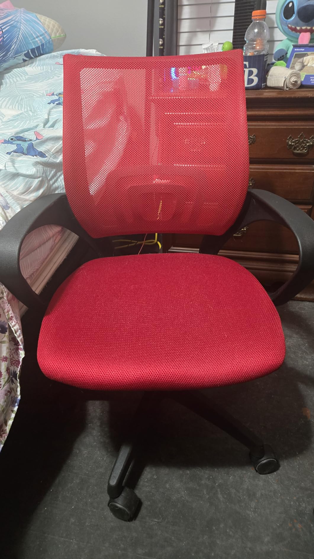 BestOffice | Ergonomic Office Chair | Mid-Back Swivel Desk Chair | Breathable Backrest & Lumbar Support | Adjustable Height | Sponge Seat | Rolling Wheels | Grey | for Adults & Women customer photo 2