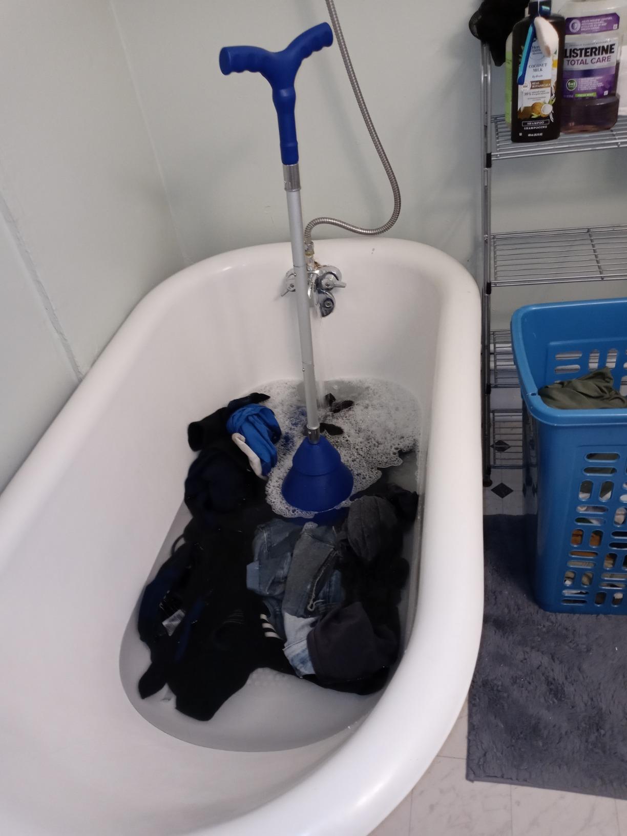 Portable Hand Powered High Efficiency Clothes Washing Machine - Improved Heavy Duty Riveted Metal Threads customer photo 1