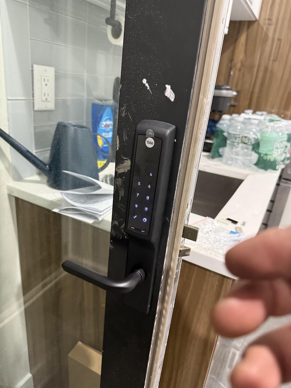 Yale Security Assure Lock for Andersen Patio Doors, Wi-Fi and Bluetooth, White customer photo 1