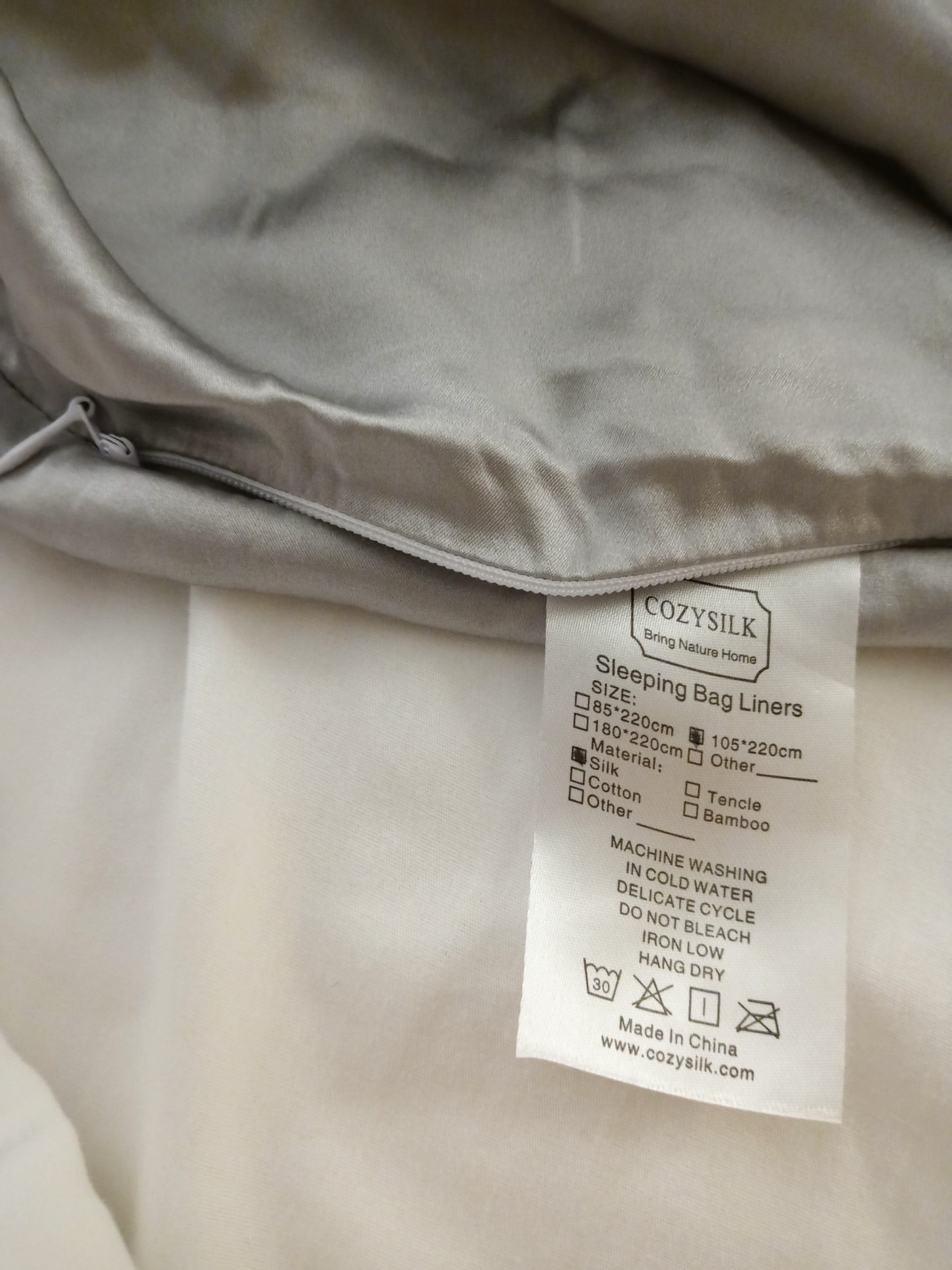 100% Mulberry Silk Sleeping Bag Liner - 19 Momme Silk Single Size Sleep Sack, Lightweight Travel and Camping Sheet customer photo 1