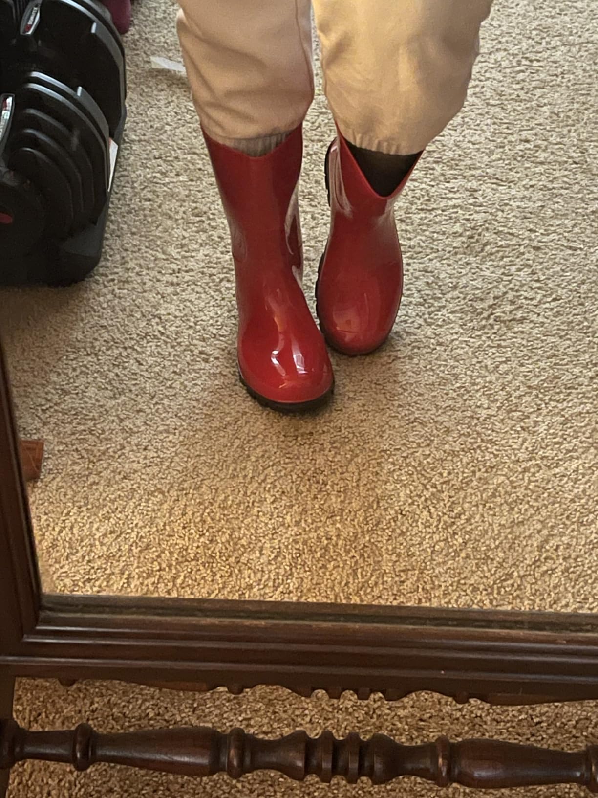 Asgard Women's Mid Calf Rain Boots Printed Waterproof Rubber Boots Short Garden Shoes customer photo 2