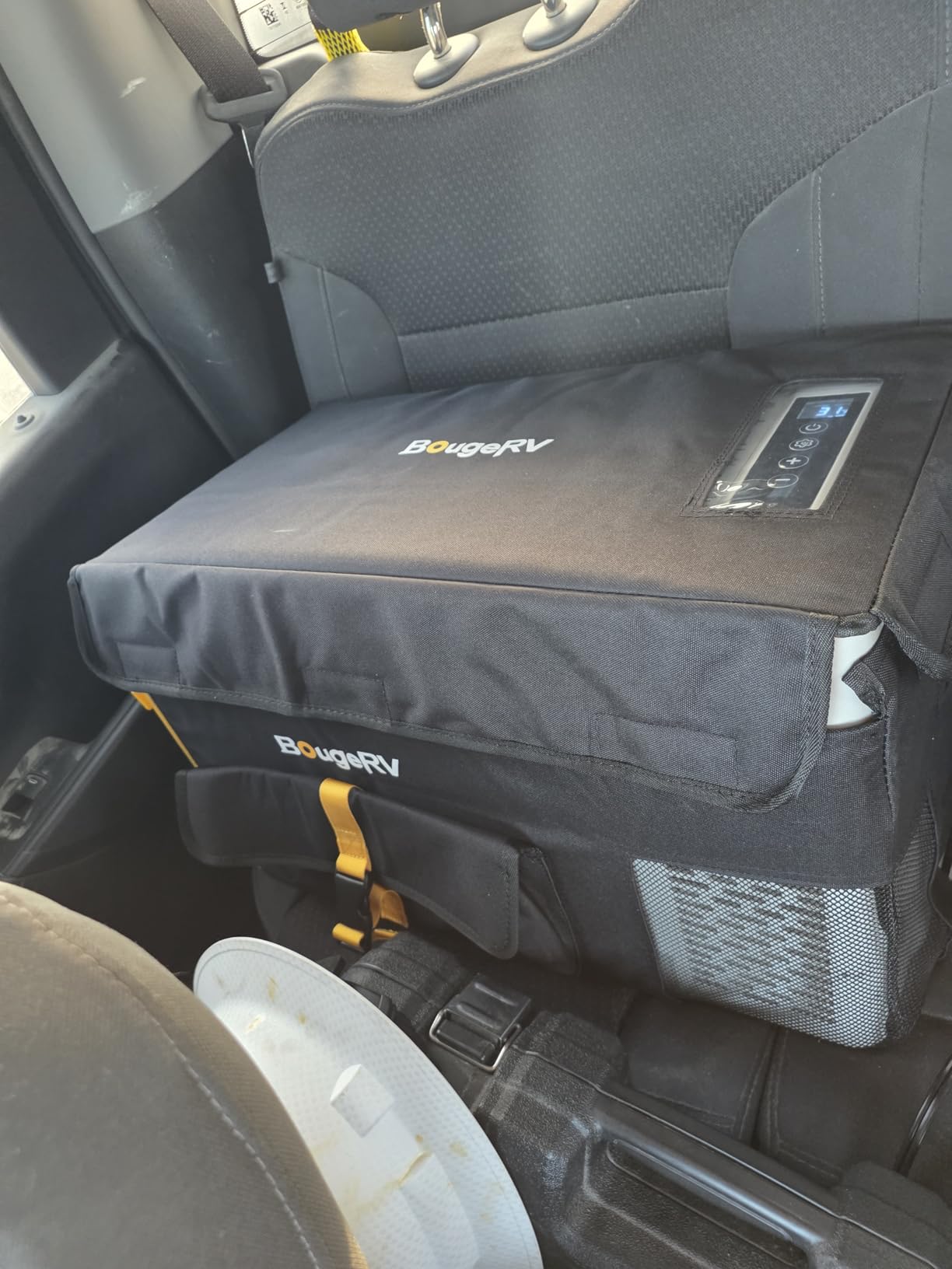 BougeRV 12V Refrigerator 23 Quart Portable Freezer for Car, Grey - 12/24V DC, 110V AC Electric Cooler for Camping, Road Trip customer photo 2