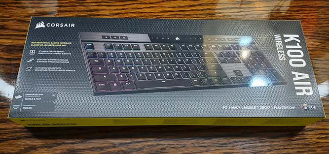 Corsair K100 RGB Mechanical Gaming Keyboard - Cherry MX Speed RGB Silver Keyswitches, PBT Double-Shot Keycaps, Elgato Stream Deck Compatible customer photo 2