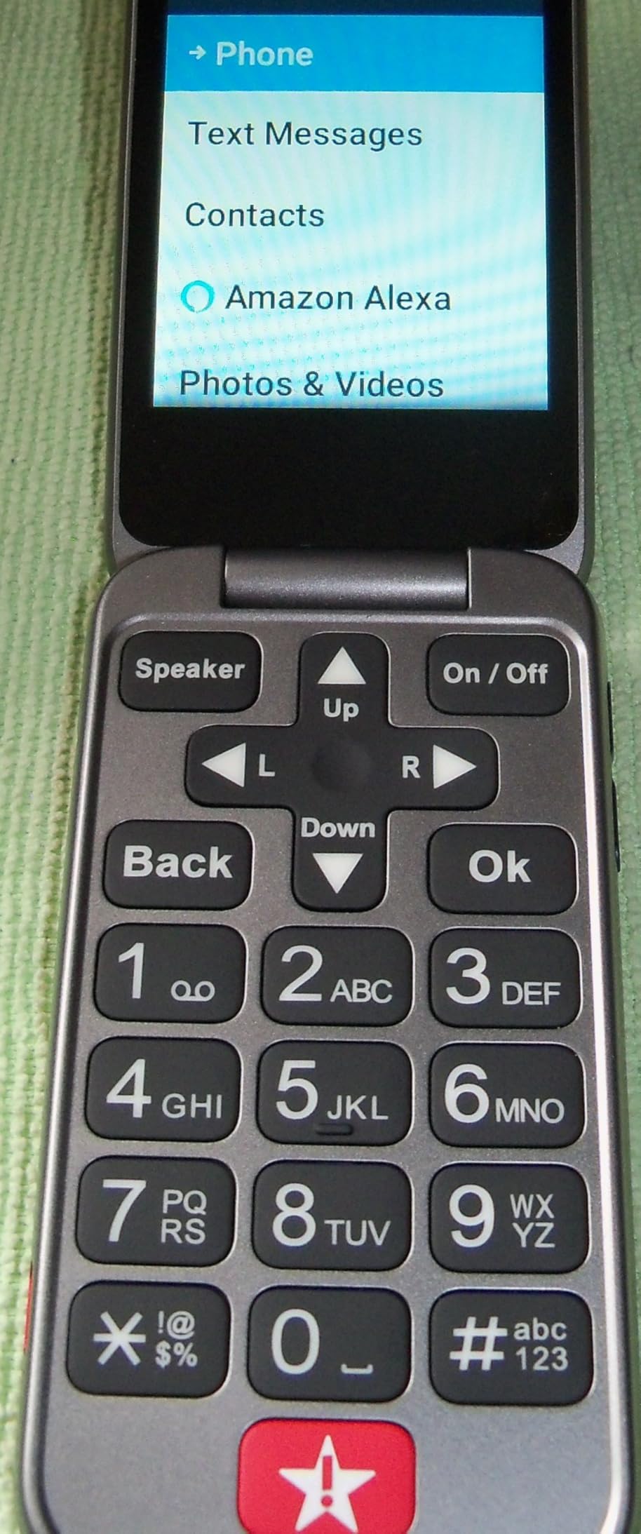 LIVELY Jitterbug Flip Cell Phone for Seniors, Flip2, Red customer photo 2