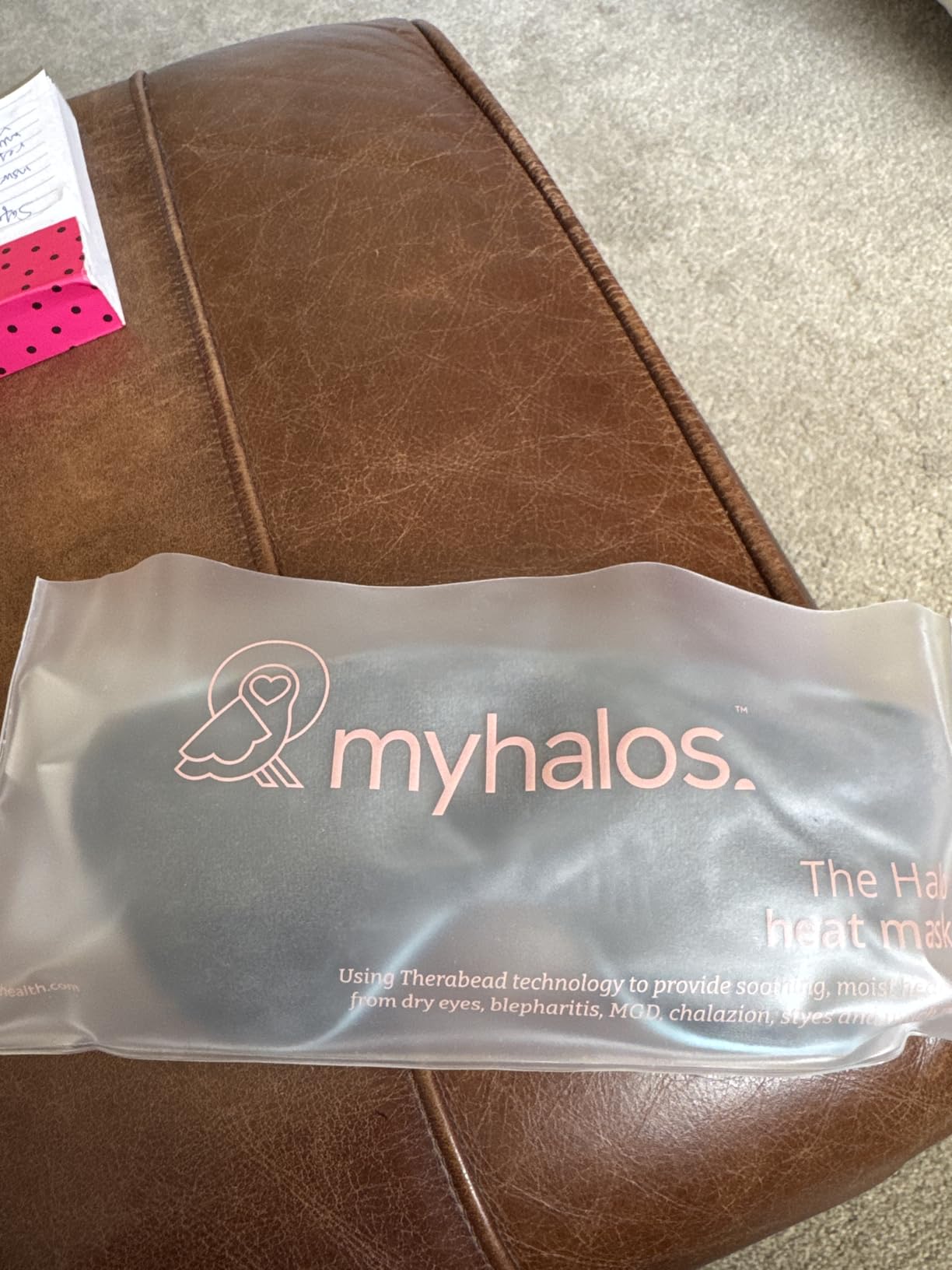 MyHalos Heated Eye Mask for Dry Eyes - Steam Warm Compress for Eyes - Remove Styes, Chalazion Therapy Warming and Heating Pad Hot Compress - Moist Heat Mask for Blepharitis & MGD - FSA|HSA Eligible customer photo 2