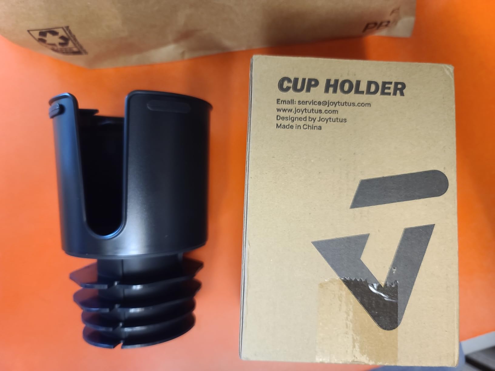 JOYTUTUS Large Stable Cup Holder Expander Compatible with YETI, Hydro Flask, Hold 18-40 oz Bottles and Mugs, Car Cup Holder Adapter with Adjustable Rubber Base customer photo 2