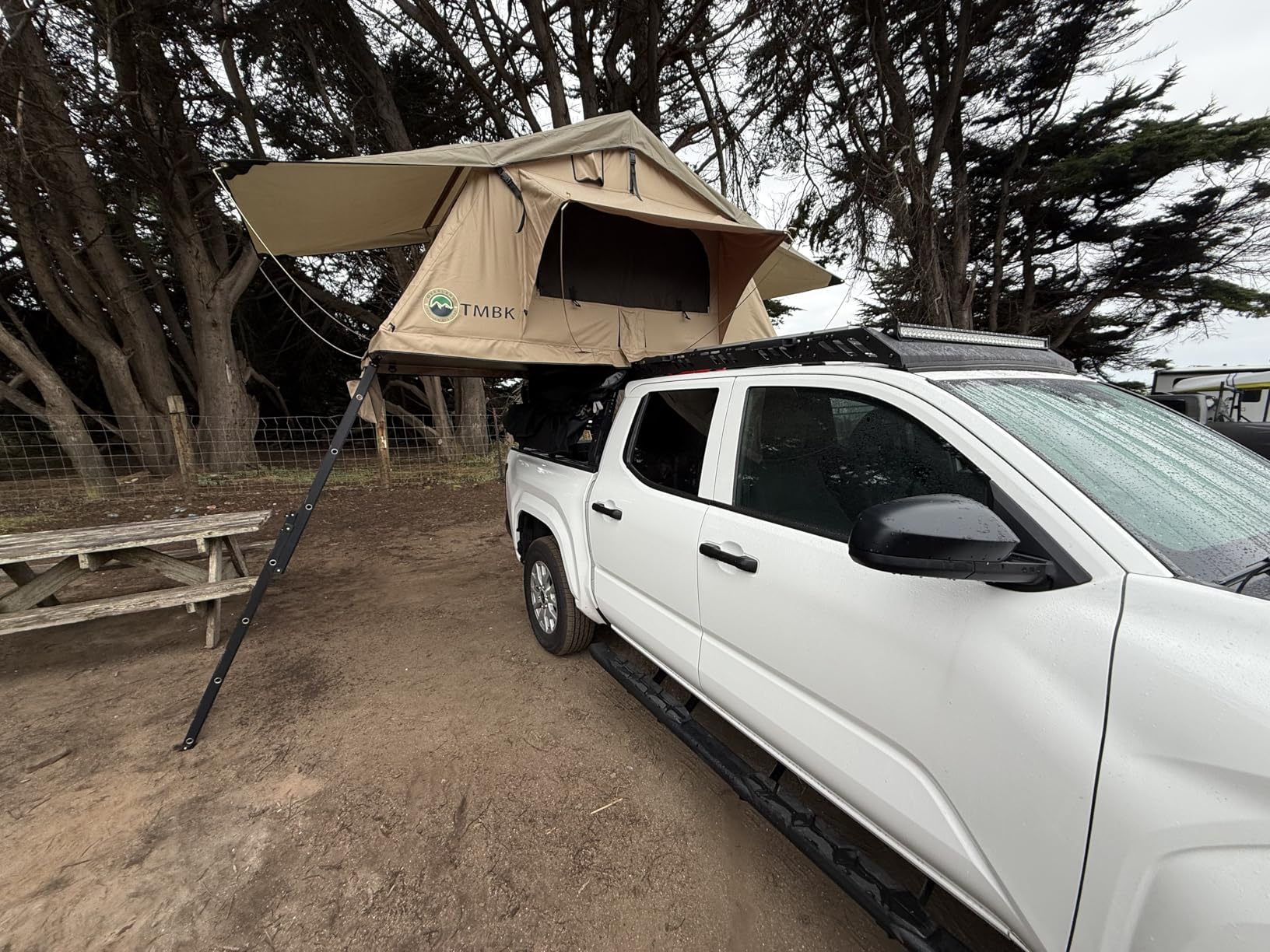 Soft Shell Rooftop Tent for SUV & Truck Camping, 3-Person - Overland Vehicle Systems TMBK - Universal Fitment with Rainfly & Ladder customer photo 1
