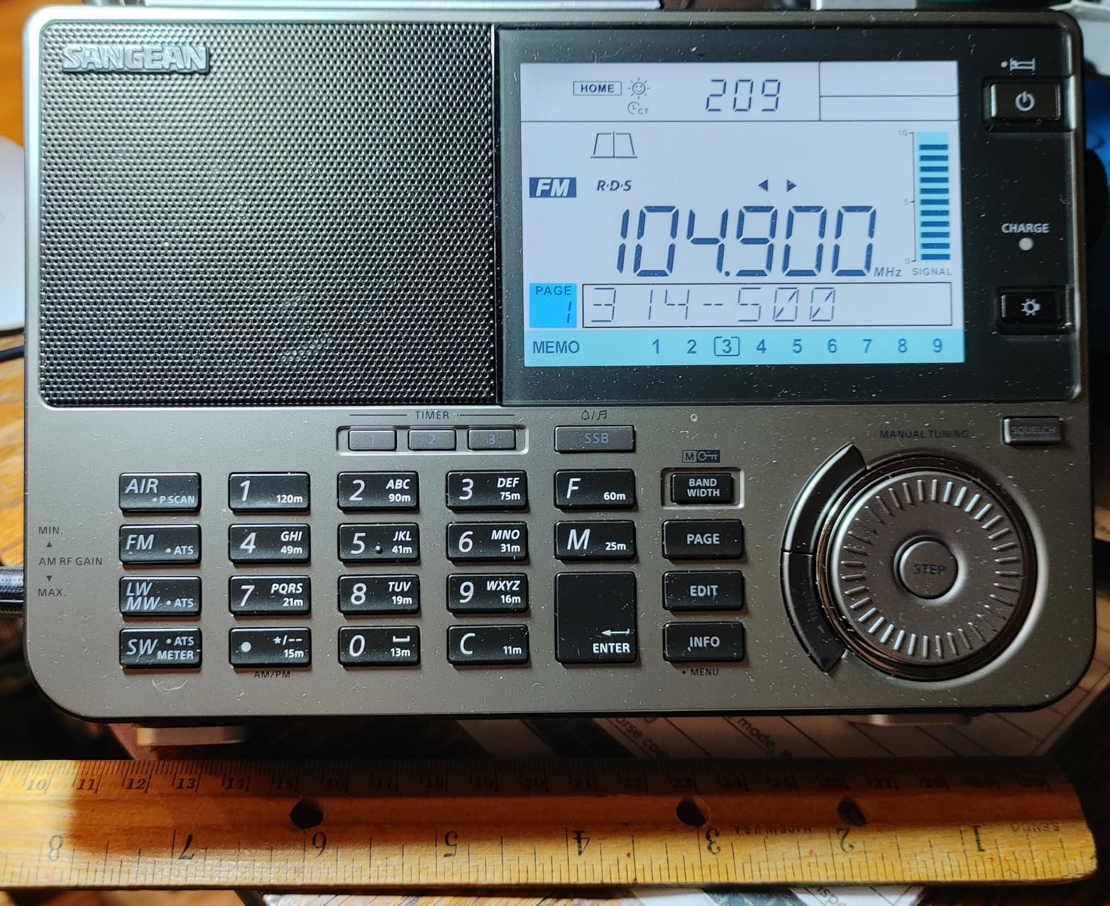 SANGEAN ATS-909X2, Ultimate FM/SW/MW/LW/Air Multi-Band Radio customer photo 2