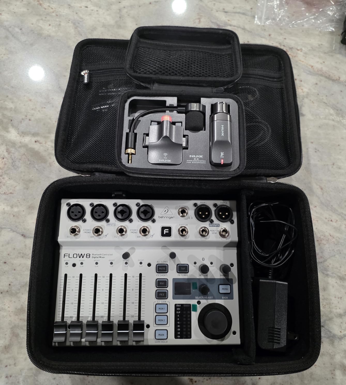 Behringer FLOW 8 8-Input Digital Mixer with Bluetooth Audio and App Control, 60 mm Channel Faders, 2 FX Processors and USB/Audio Interface customer photo 1