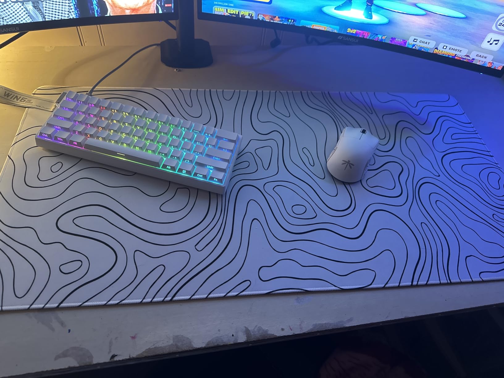 Large Gaming Mouse Pad, 31.5x15.7 inch Large Extended Computer Keyboard Mouse Mat, Water Resist Non-Slip Mousepad Rubber Base Long XXL Desk Mouse Pad for Work & Gaming, Office & Home, Black customer photo 1