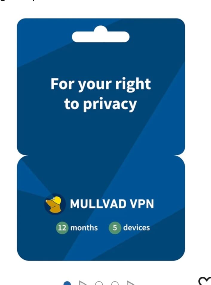 Mullvad VPN | 12 Months for 5 Devices | No-Log Security VPN Service | Protect Your Privacy customer photo 1