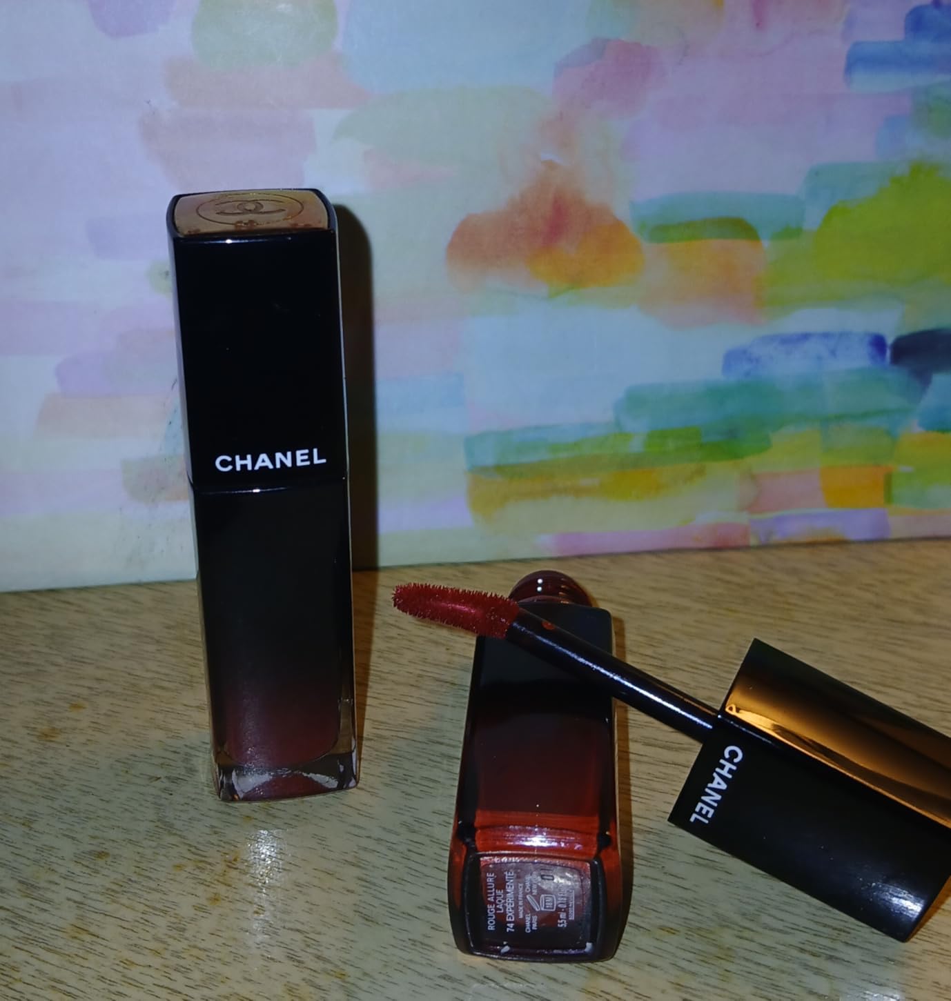 CHANEL Rouge Allure Laque Ultrawear Shine Liquid Lip Colour 80 Timeless 0.18 Fl oz customer photo 1