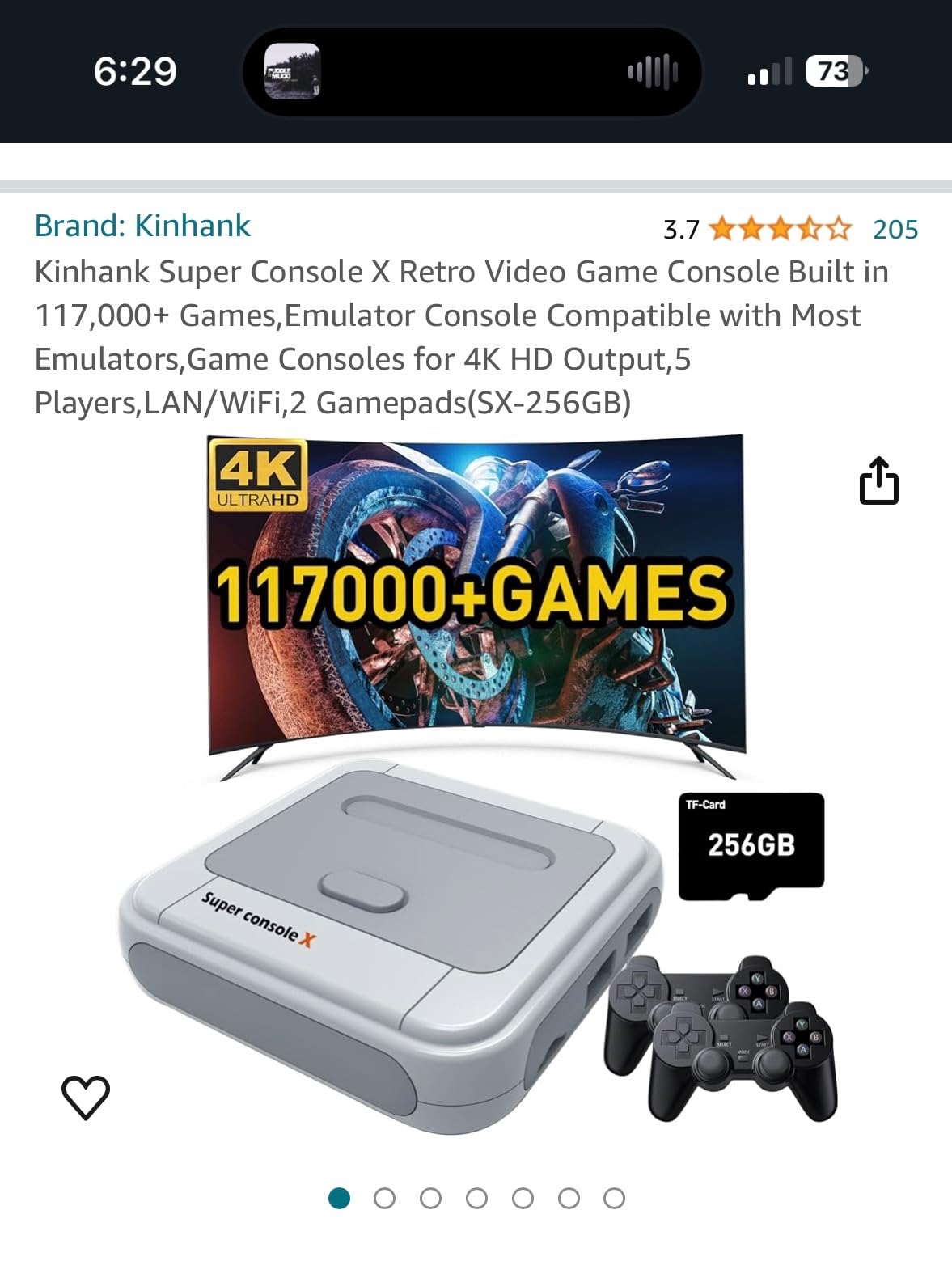 Kinhank Super Console X Retro Video Game Console Built in 37,000+ Games, Emulator Console Compatible with Most Emulators, 4K HD Output, 5 Players, LAN/WiFi, 2 Gamepads customer photo 2