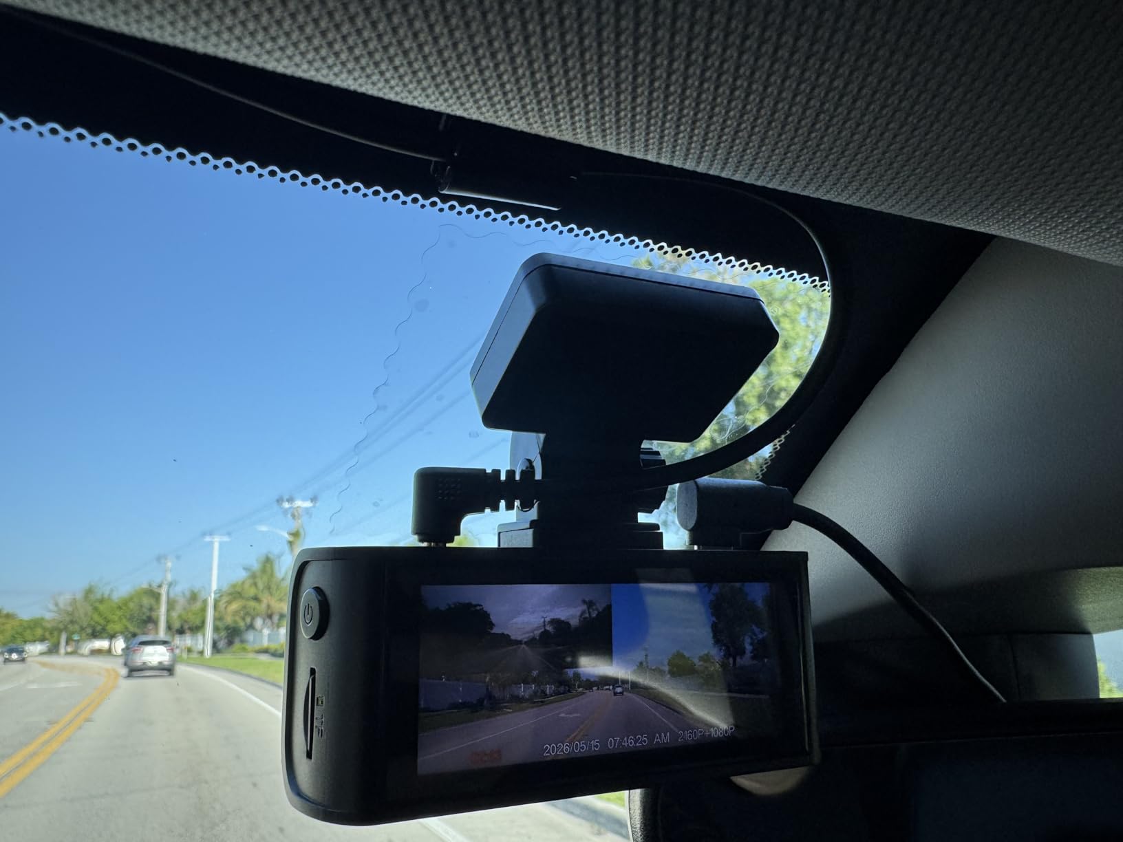 REDTIGER 4K Dash Cam Front Rear, STARVIS 2 Sensor, Free Card Included, 5.8GHz WiFi-20MB/s Fast Download, Dash Camera for Cars with GPS, WDR Night Vision, 170°Wide Angle, 24H Parking Mode (F7NP) customer photo 2