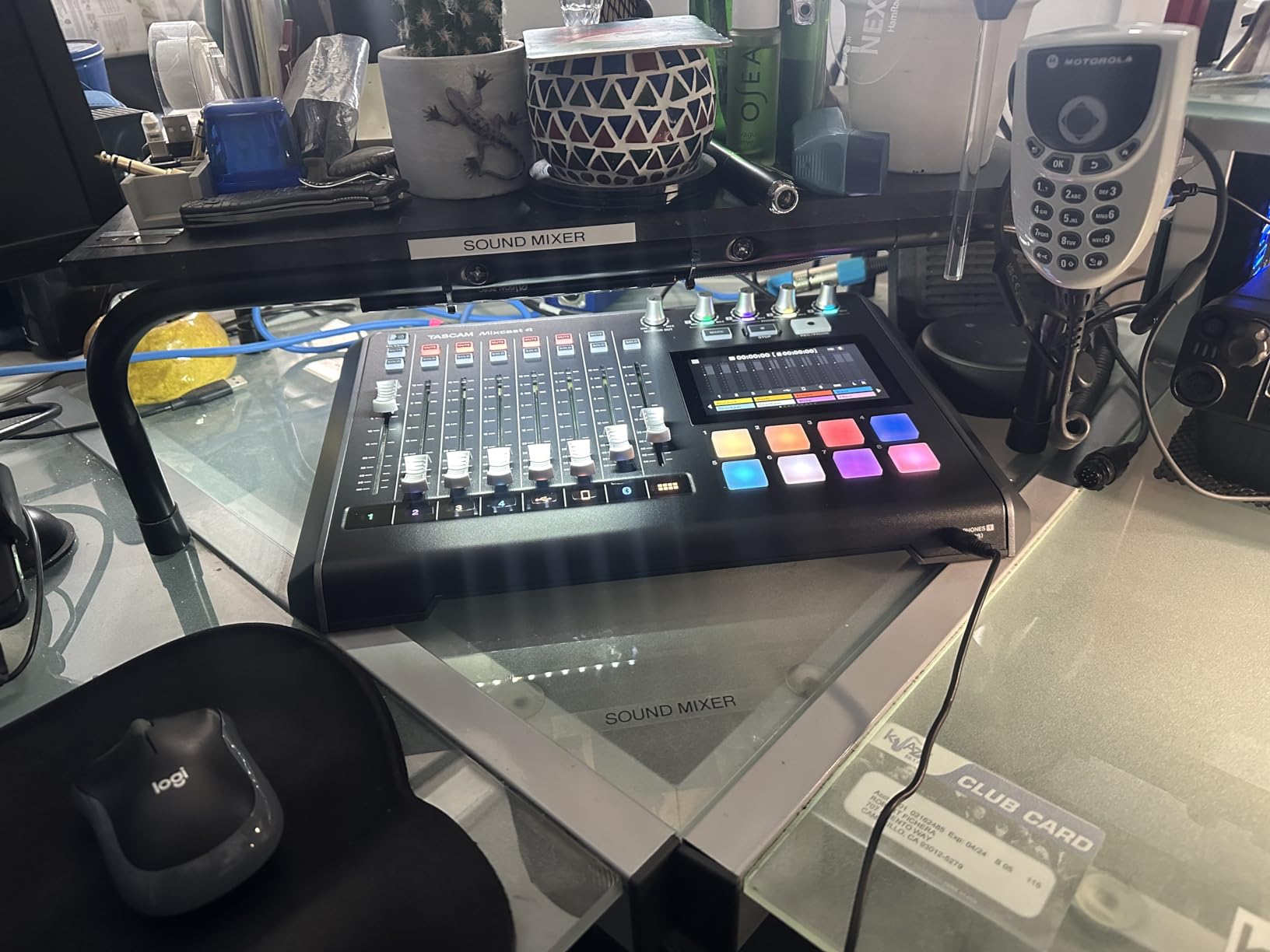 TASCAM Mixcast 4 Podcast Streaming Mixer, Recorder, and USB Audio Interface — Four XLR/TRS Mic Inputs, Touch Screen and Editing Software Included customer photo 2
