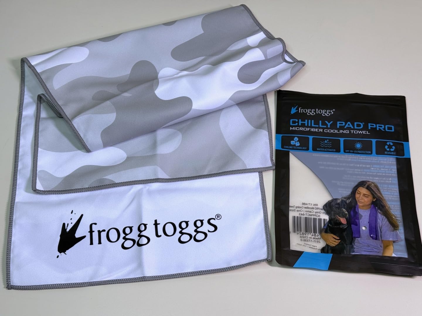 FROGG TOGGS Chilly Pad Pro Soft Microfiber Instant Cooling Towel, Machine Washable, 33