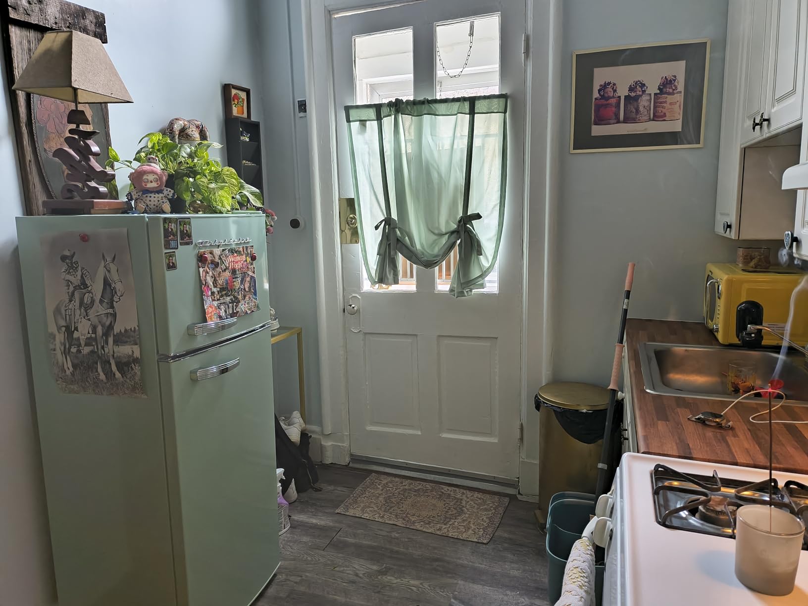 Frigidaire EFR753, 2 Door Apartment Size Refrigerator with Freezer, Retro Chrome Handle, 7.5 cu ft, Platinum Series, Stainless Steel, 7.5 customer photo 2