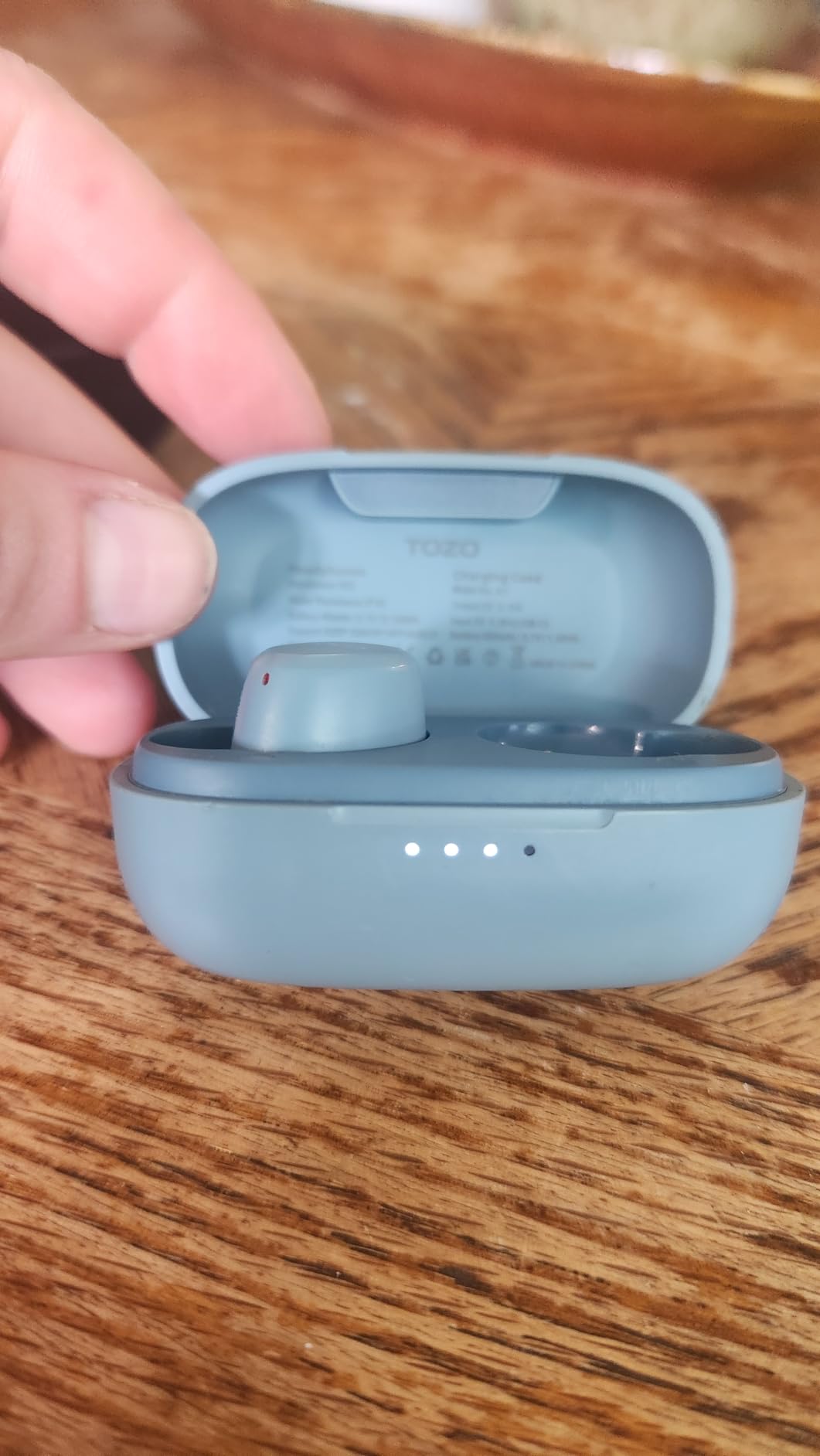 TOZO A1 Wireless Earbuds Bluetooth 5.3 Light Weight IPX5 Waterproof Headphones 2 Mic for AI Calls, Immersive Premium Sound Bass Headset with Charging Case, 32 Presets EQ Customization via App customer photo 1